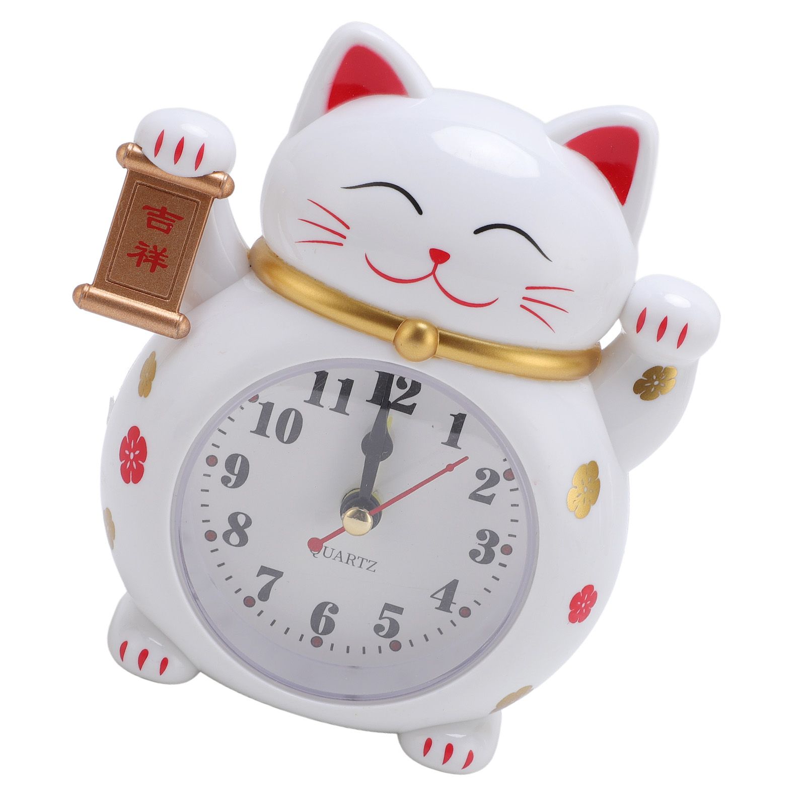 Lucky Cat Clock Accurate Plastic Cute Cartoon Good Lucky Cat Alarm Clock for view 10