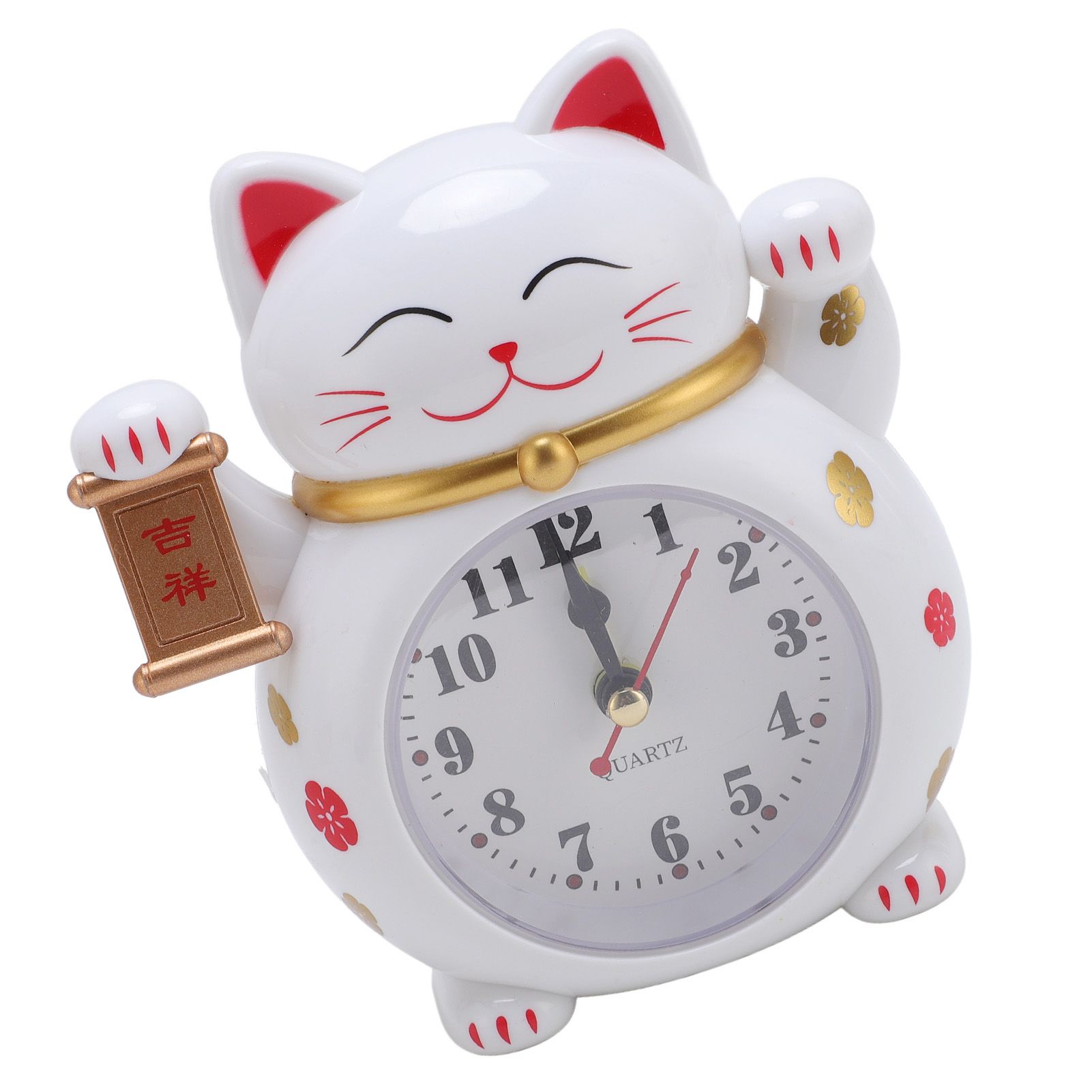 Lucky Cat Clock Accurate Plastic Cute Cartoon Good Lucky Cat Alarm Clock for view 11