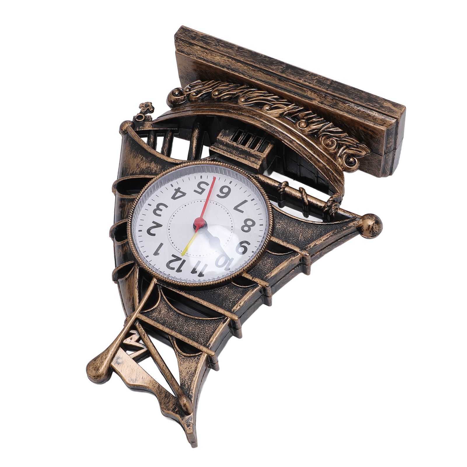Sailboat Figurine Clock Antique Decorative Easy To Maintain Boat Figurine Time view 10