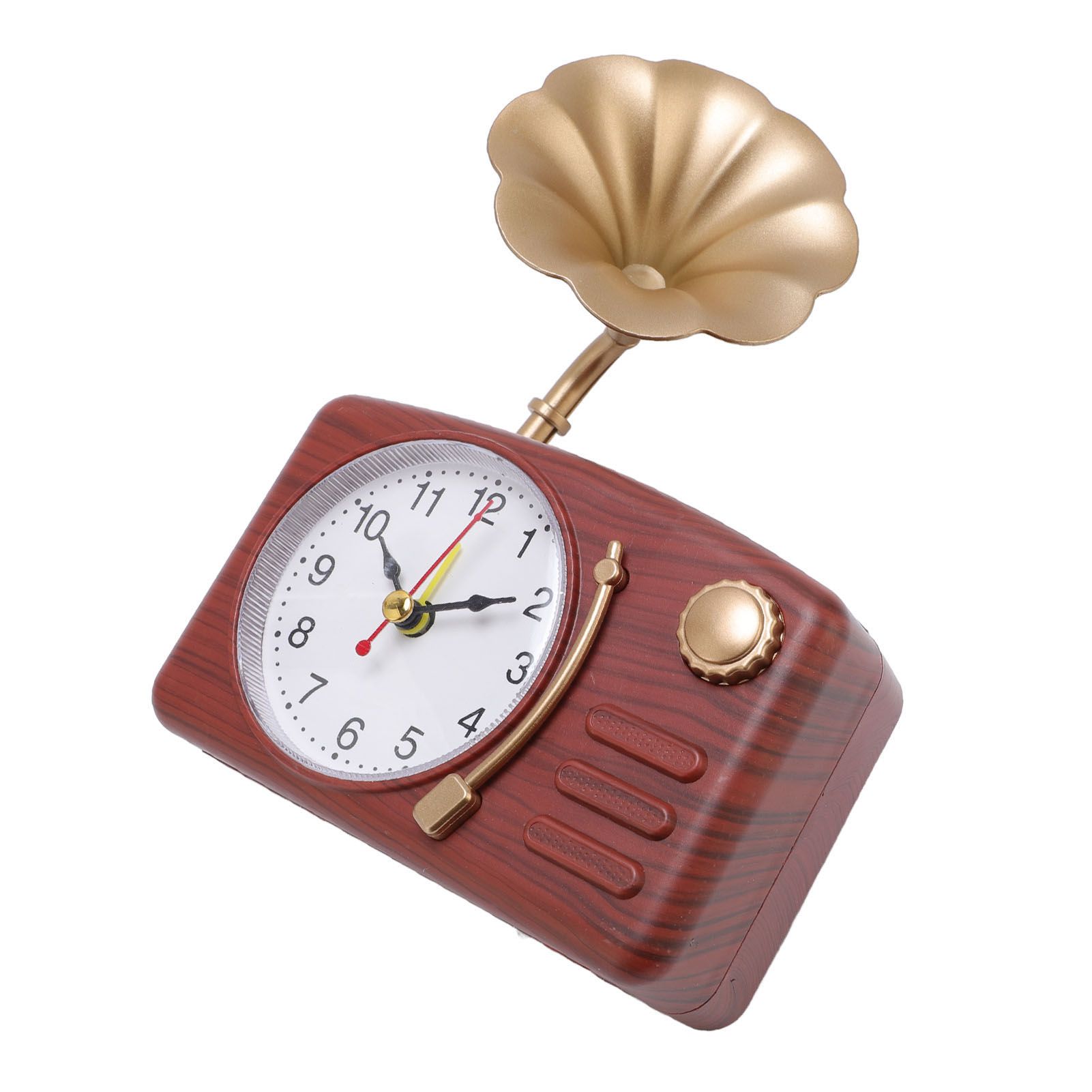 Vintage Gramophone Alarm Clock Plastic Simulated Phonograph Battery Operated view 10