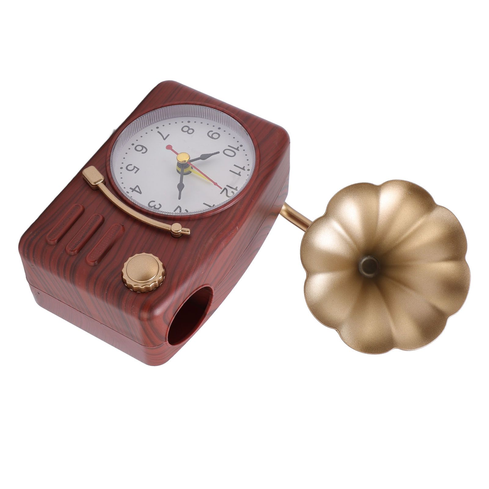 Vintage Gramophone Alarm Clock Plastic Simulated Phonograph Battery Operated view 12