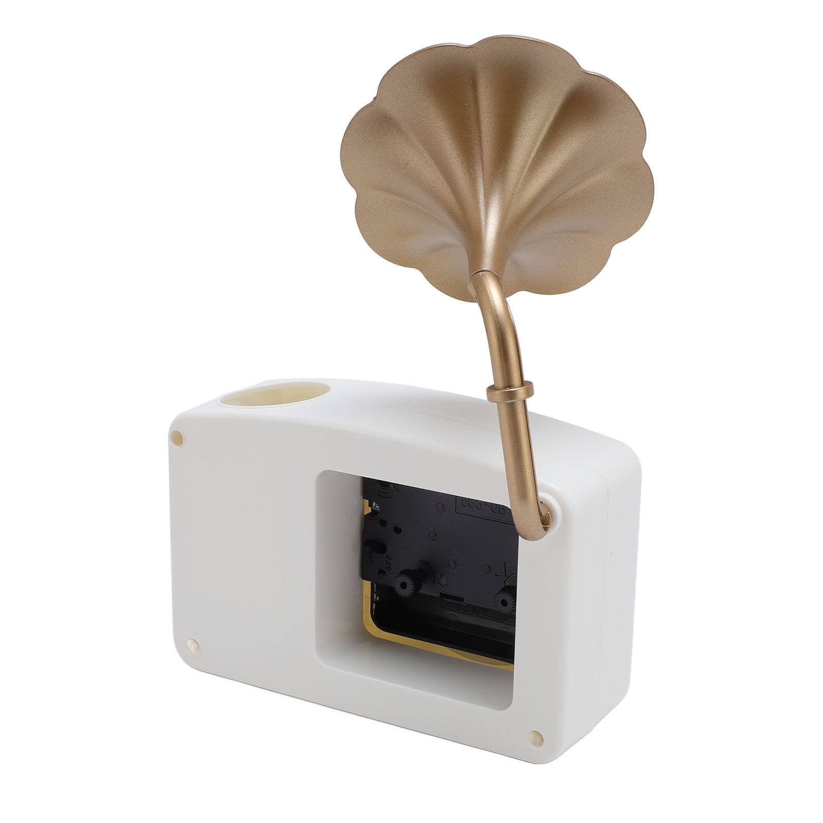 Vintage Gramophone Alarm Clock Plastic Simulated Phonograph Battery Operated view 10