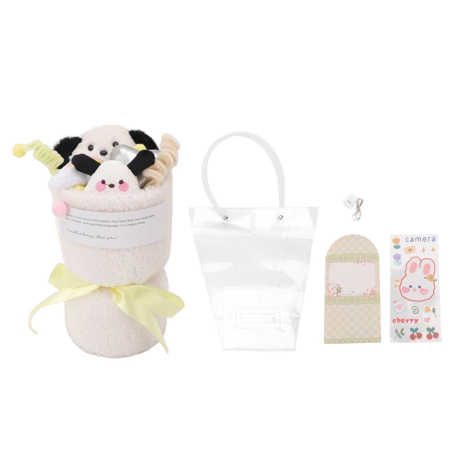 Plush Toy Bouquet Cute Shape Stuffed Animal Doll Bouquet Home Decoration with view 3