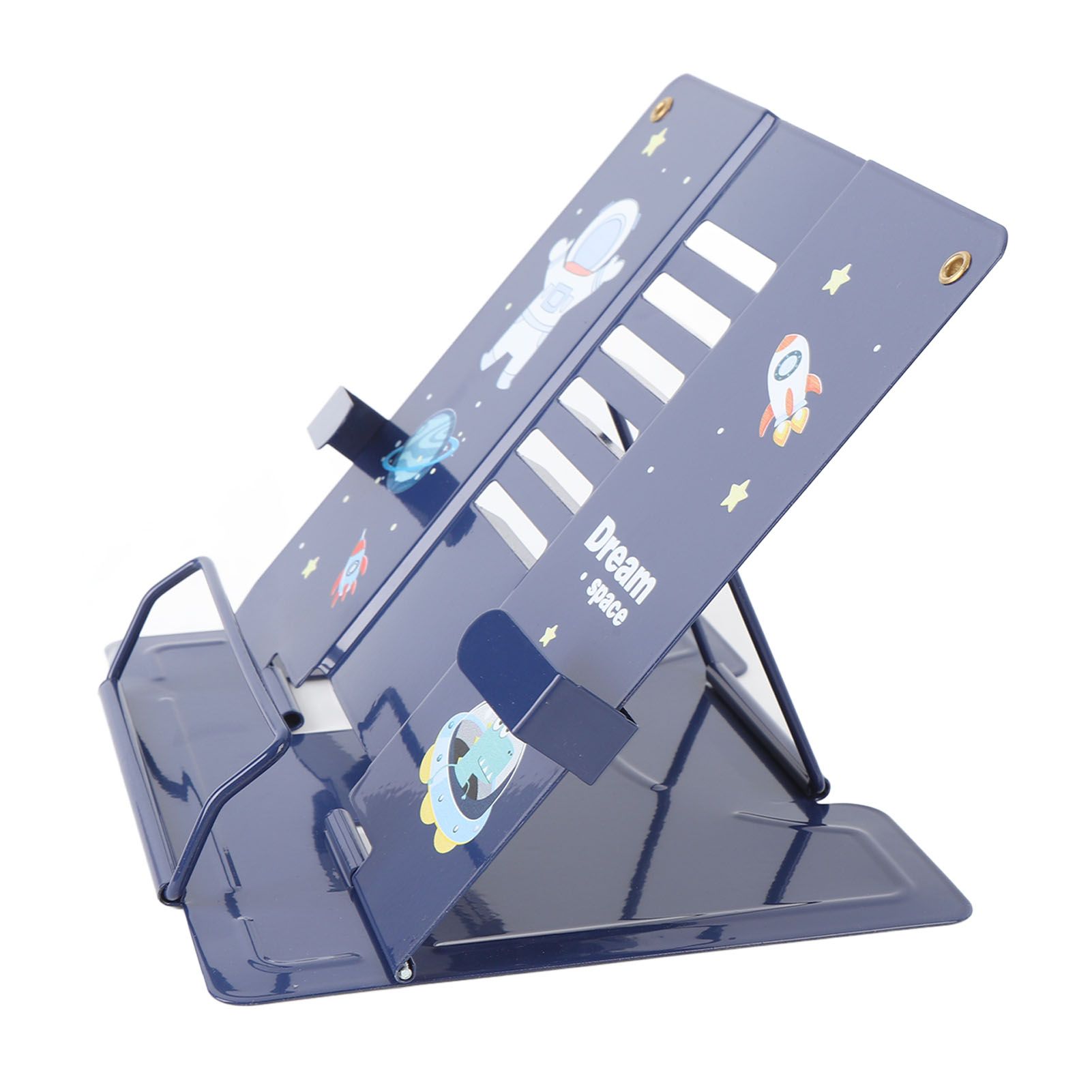Book Holder Desk Reading Display Stand Stable Metal Steel Plate Adjustable for