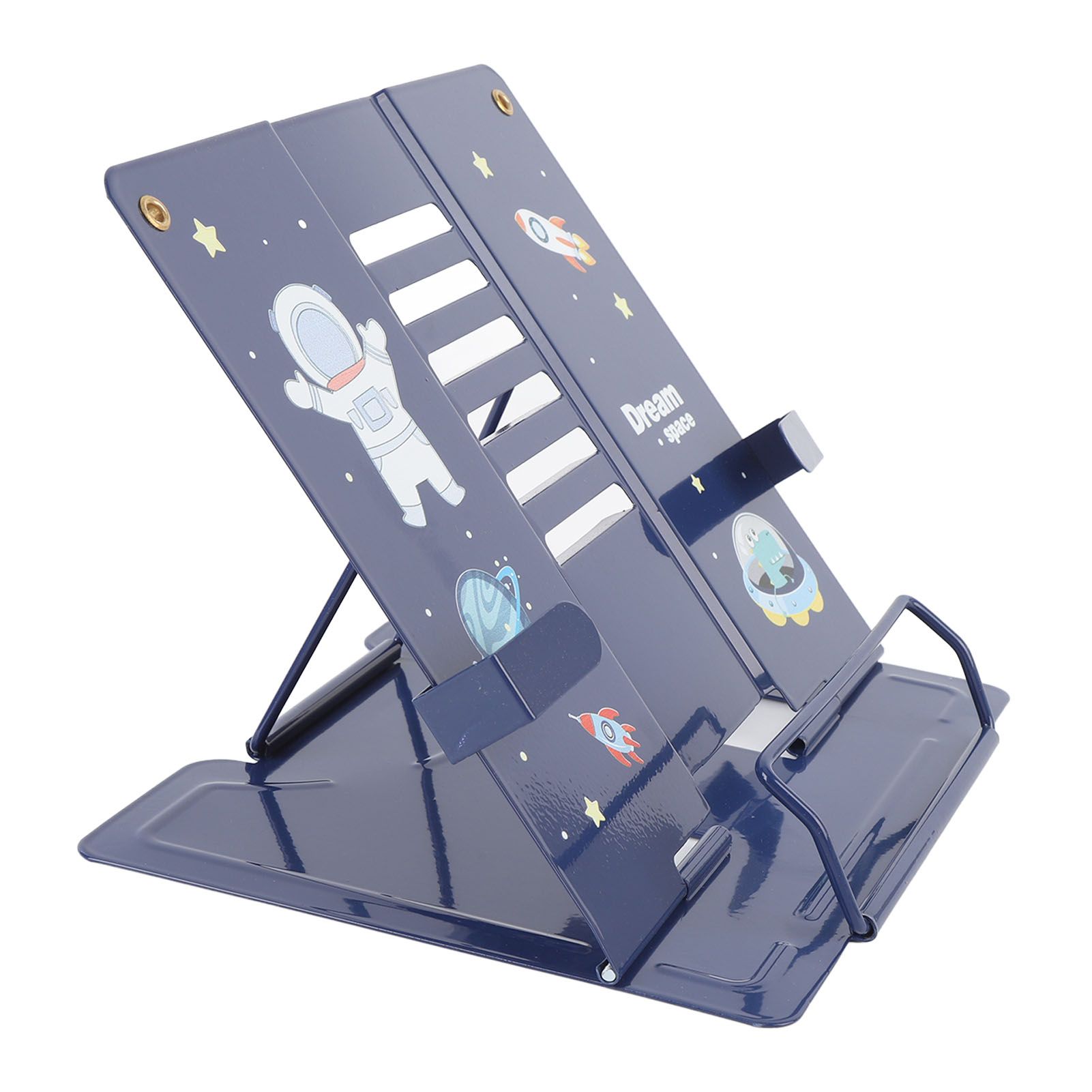 Book Holder Desk Reading Display Stand Stable Metal Steel Plate Adjustable for view 6
