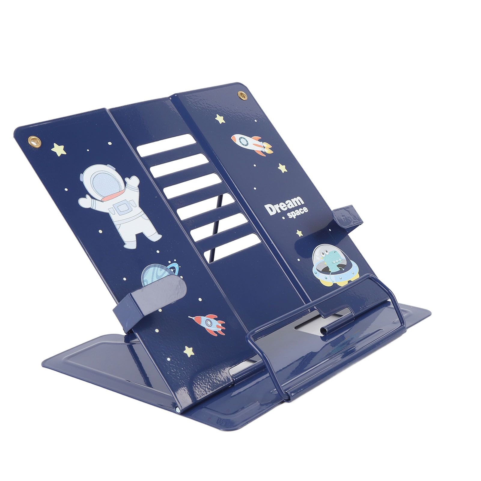 Book Holder Desk Reading Display Stand Stable Metal Steel Plate Adjustable for view 11