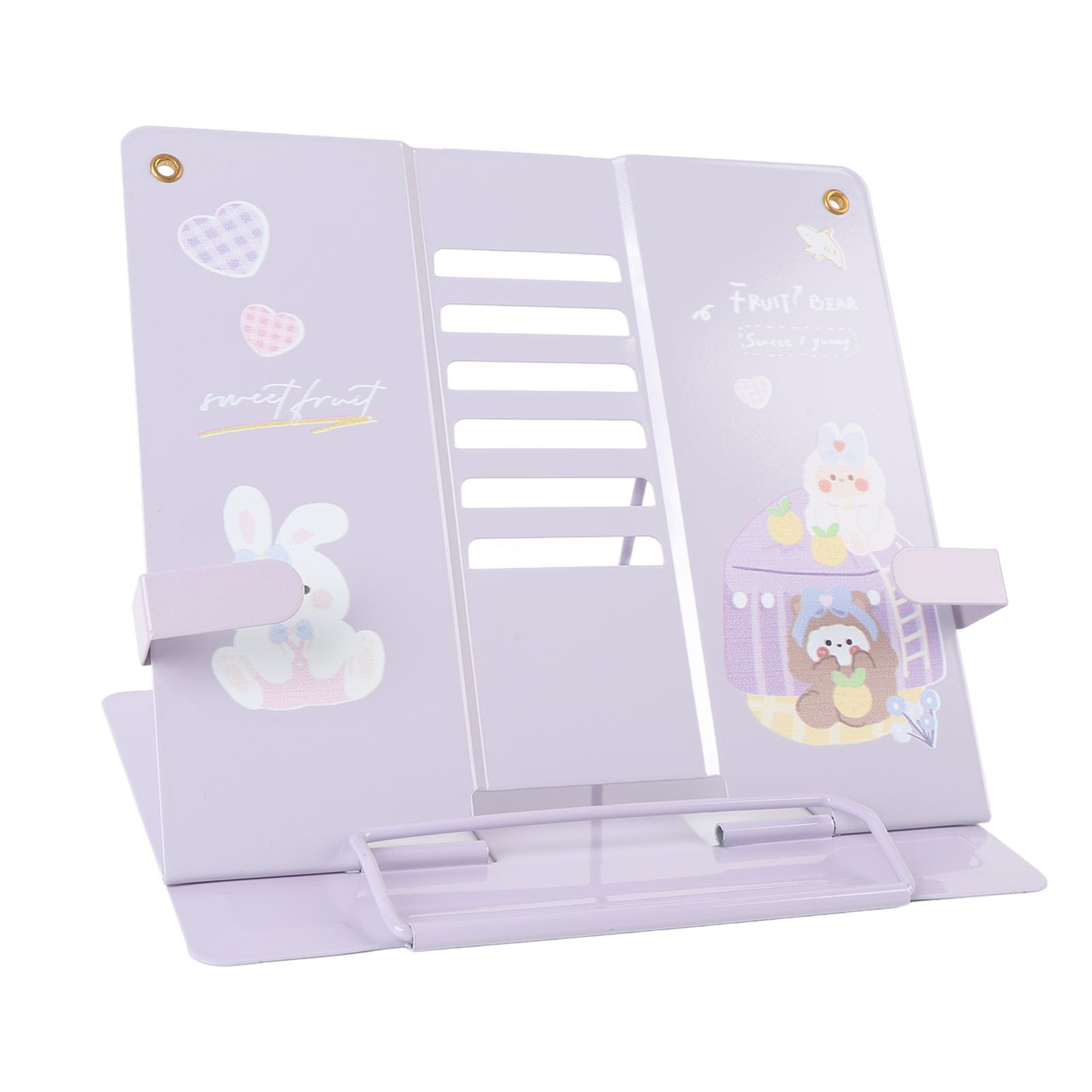 Book Holder Desk Reading Display Stand Stable Metal Steel Plate Adjustable for view 8
