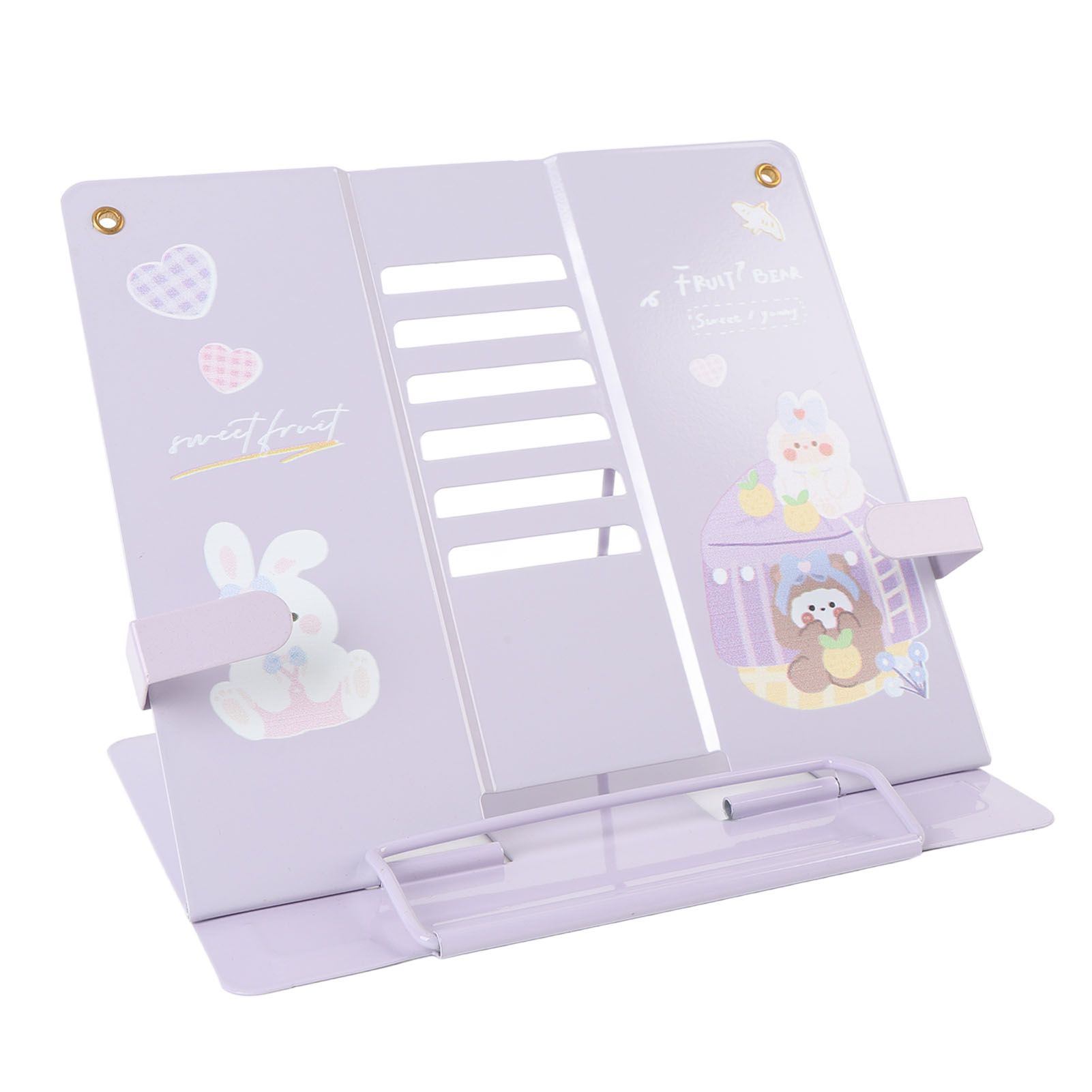 Book Holder Desk Reading Display Stand Stable Metal Steel Plate Adjustable for view 11
