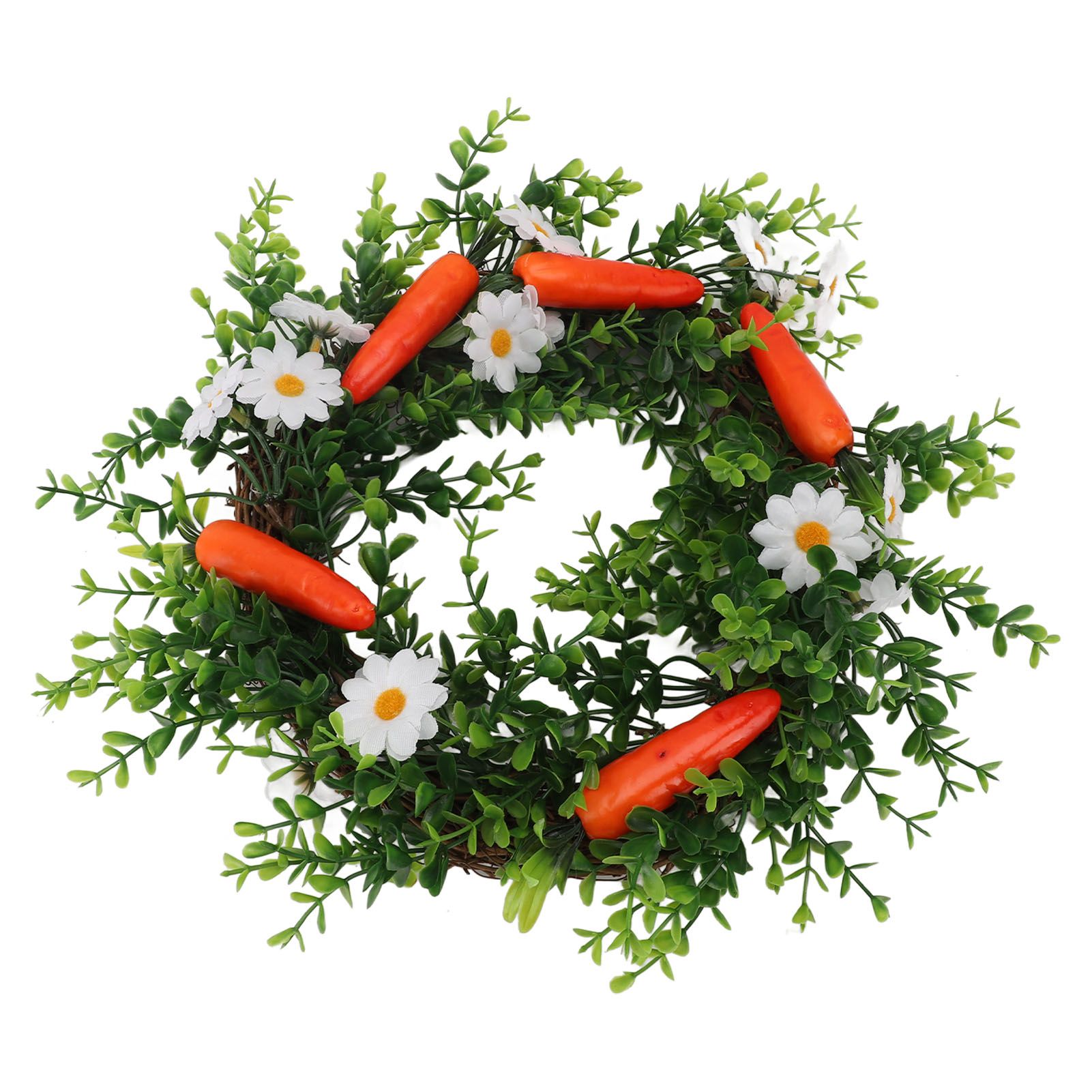 Carrot Plant Wreath Spring Summer Green Leaf Flower Artificial Wreath for view 4