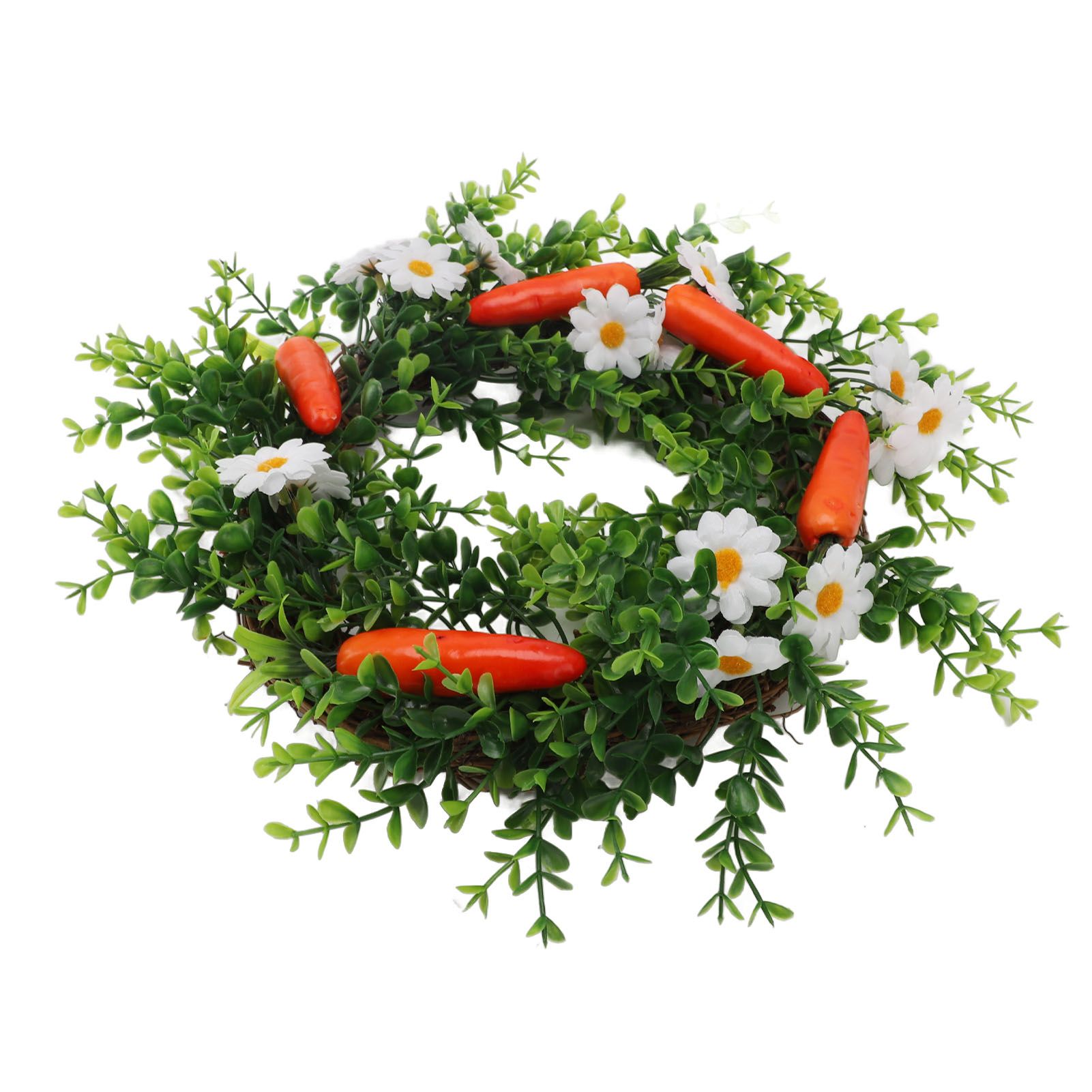 Carrot Plant Wreath Spring Summer Green Leaf Flower Artificial Wreath for view 6