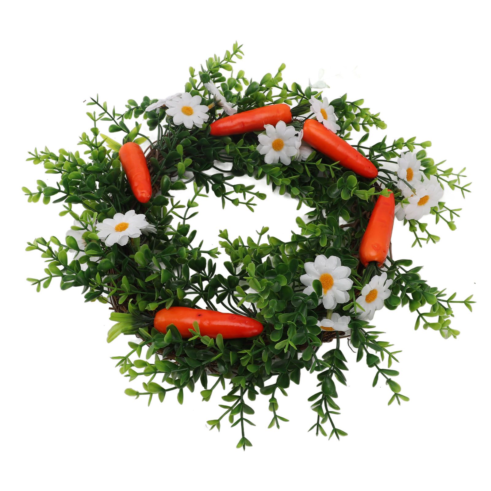 Carrot Plant Wreath Spring Summer Green Leaf Flower Artificial Wreath for view 8