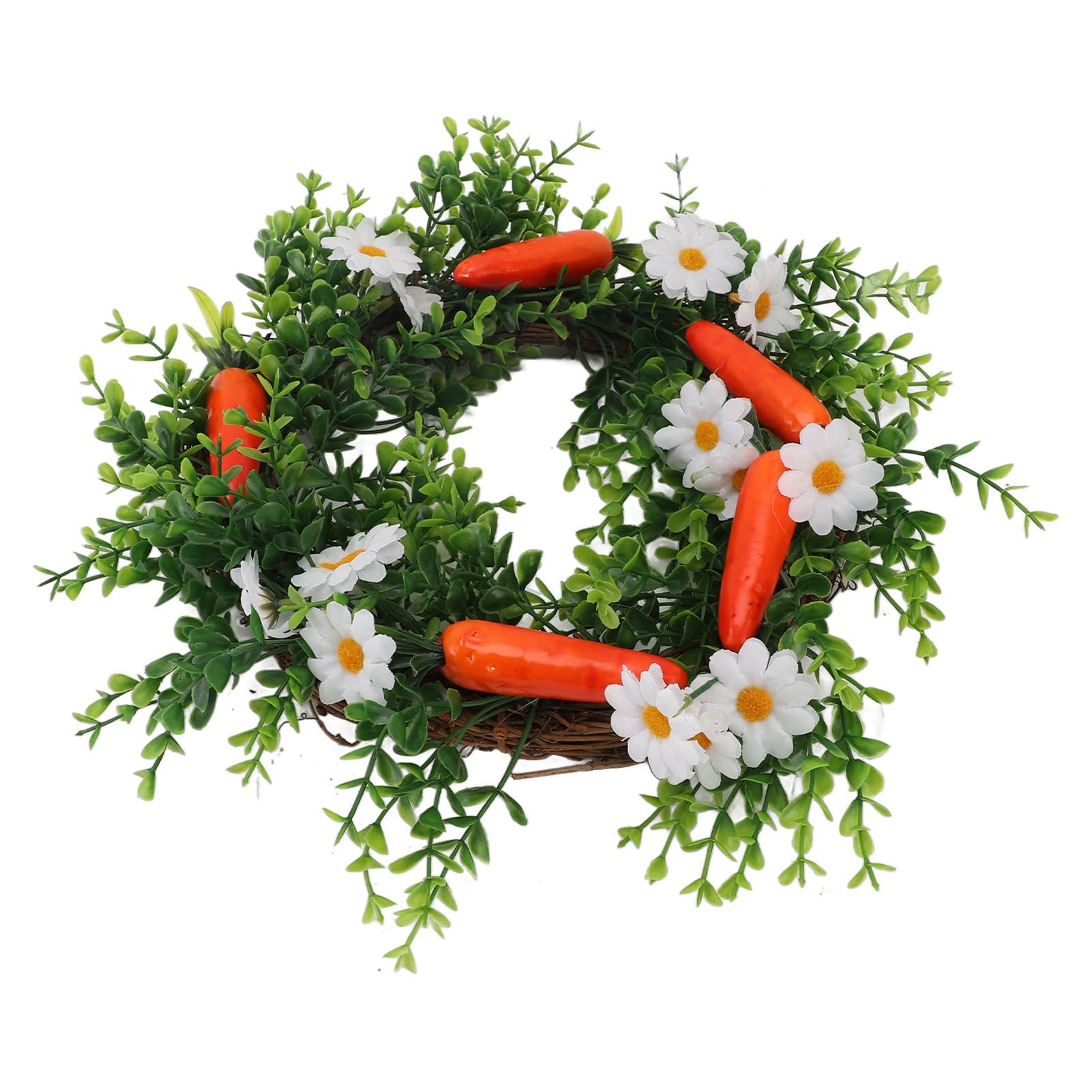 Carrot Plant Wreath Spring Summer Green Leaf Flower Artificial Wreath for view 10