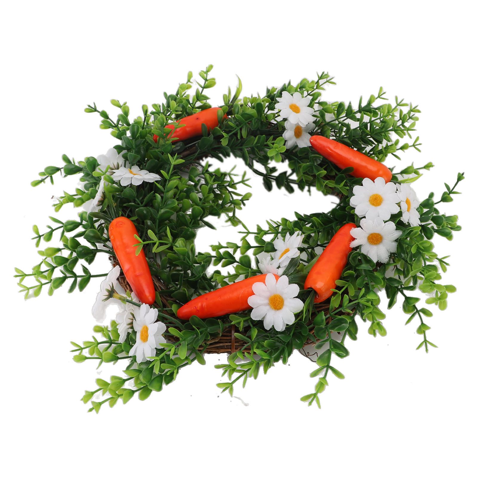 Carrot Plant Wreath Spring Summer Green Leaf Flower Artificial Wreath for view 12