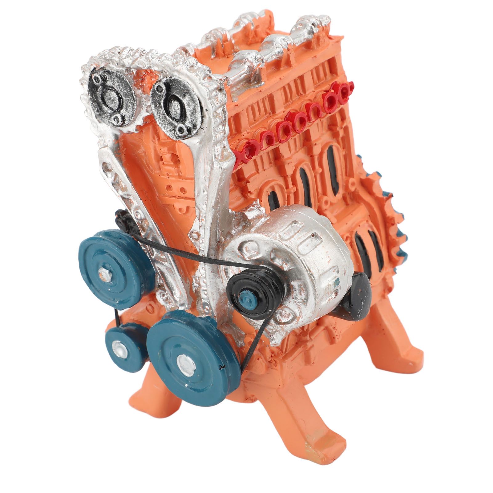 Car Engine Model Resin 8 Cylinder Car Engine Model Desktop Display Ornament view 10