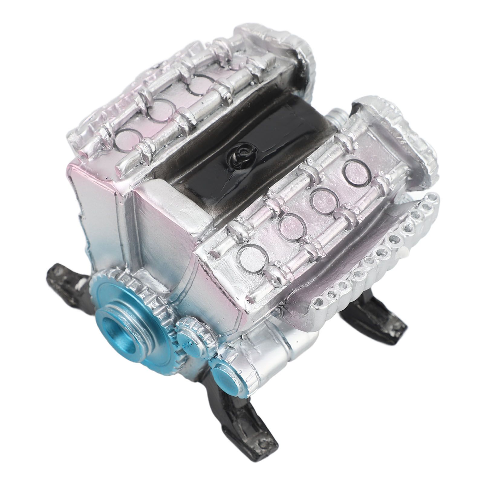 8 Cylinder Engine Model Creative Simulation Resin Car Engine for Ornaments — image 1