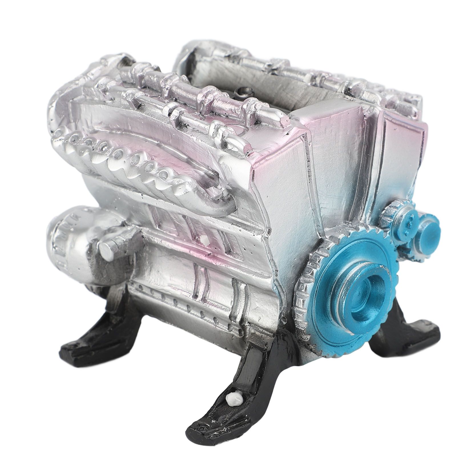 8 Cylinder Engine Model Creative Simulation Resin Car Engine for Ornaments view 3