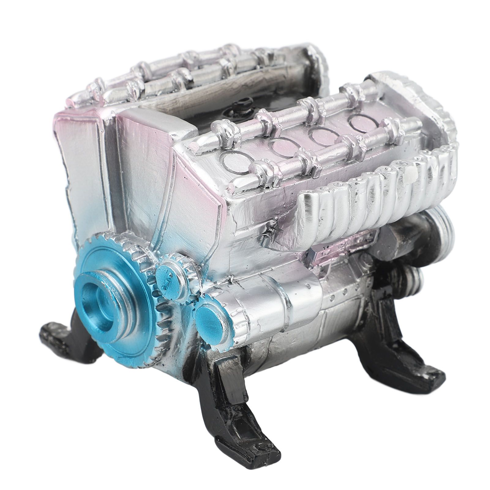 8 Cylinder Engine Model Creative Simulation Resin Car Engine for Ornaments view 9