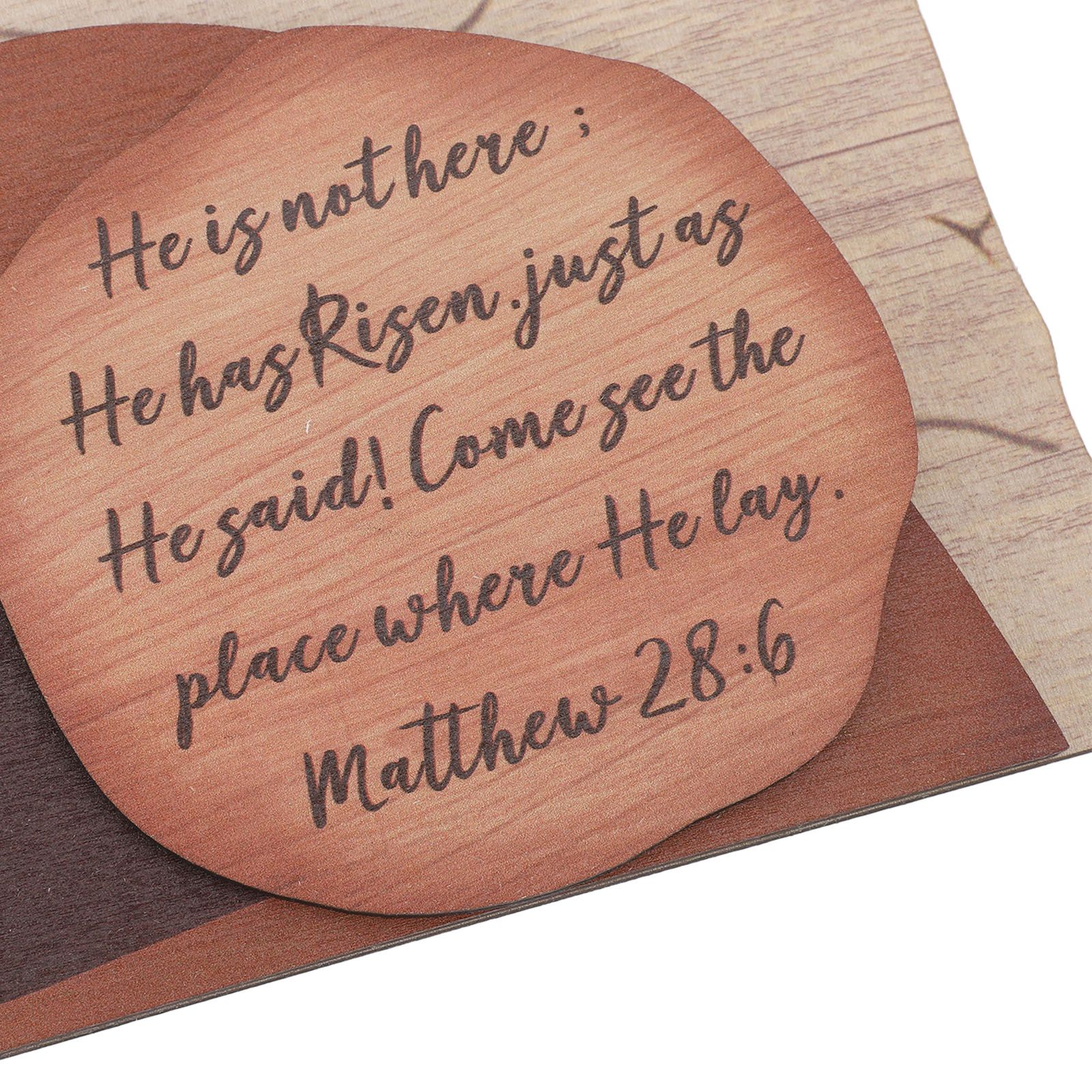 Easter Scene Wooden Decoration Religious Easter Resurrection Scene Empty Tomb view 5