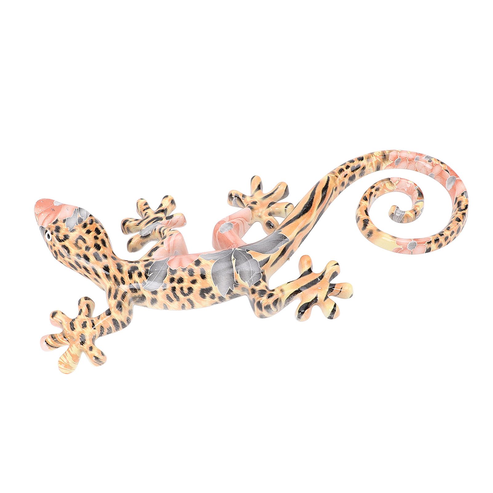Wall Gecko Hanging Ornament Resin Vibrant Colors Gecko Wall Decor Sculpture view 10