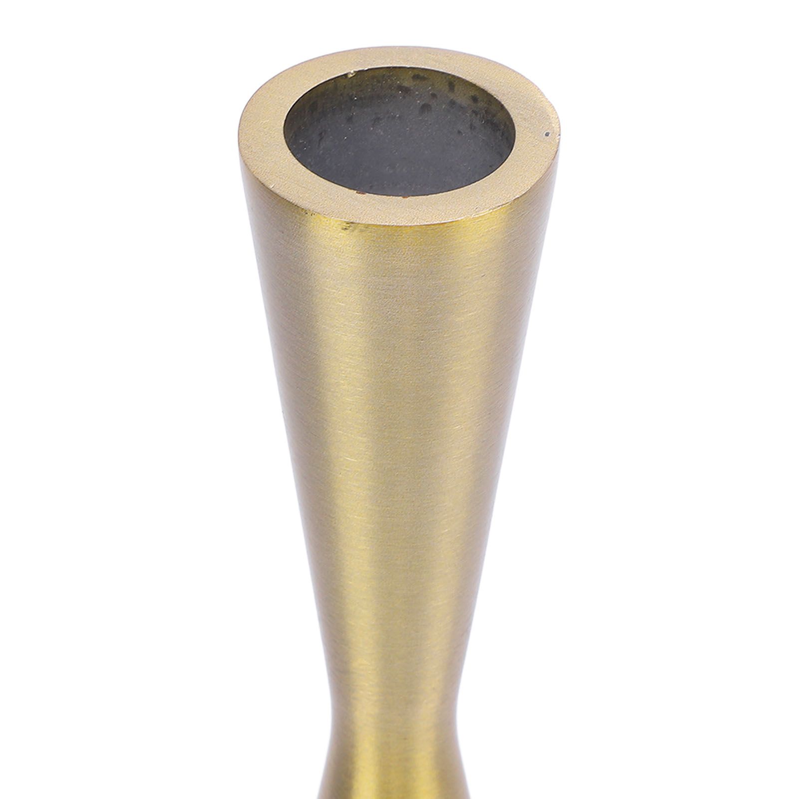 Geometric Candle Holder Aluminum Gold Taper Candlestick Holder Decor for 3cm view 2