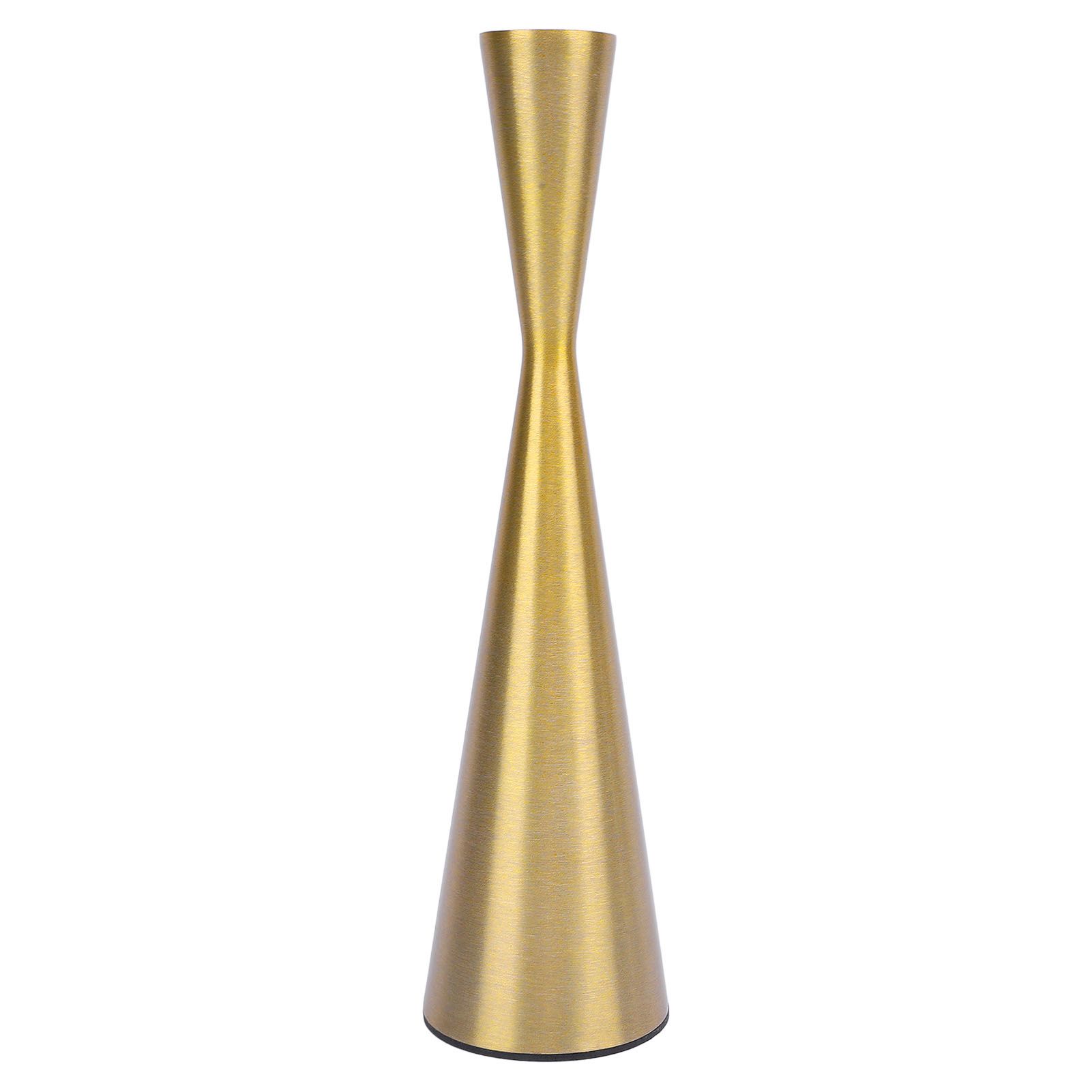 Geometric Candle Holder Aluminum Gold Taper Candlestick Holder Decor for 3cm view 4