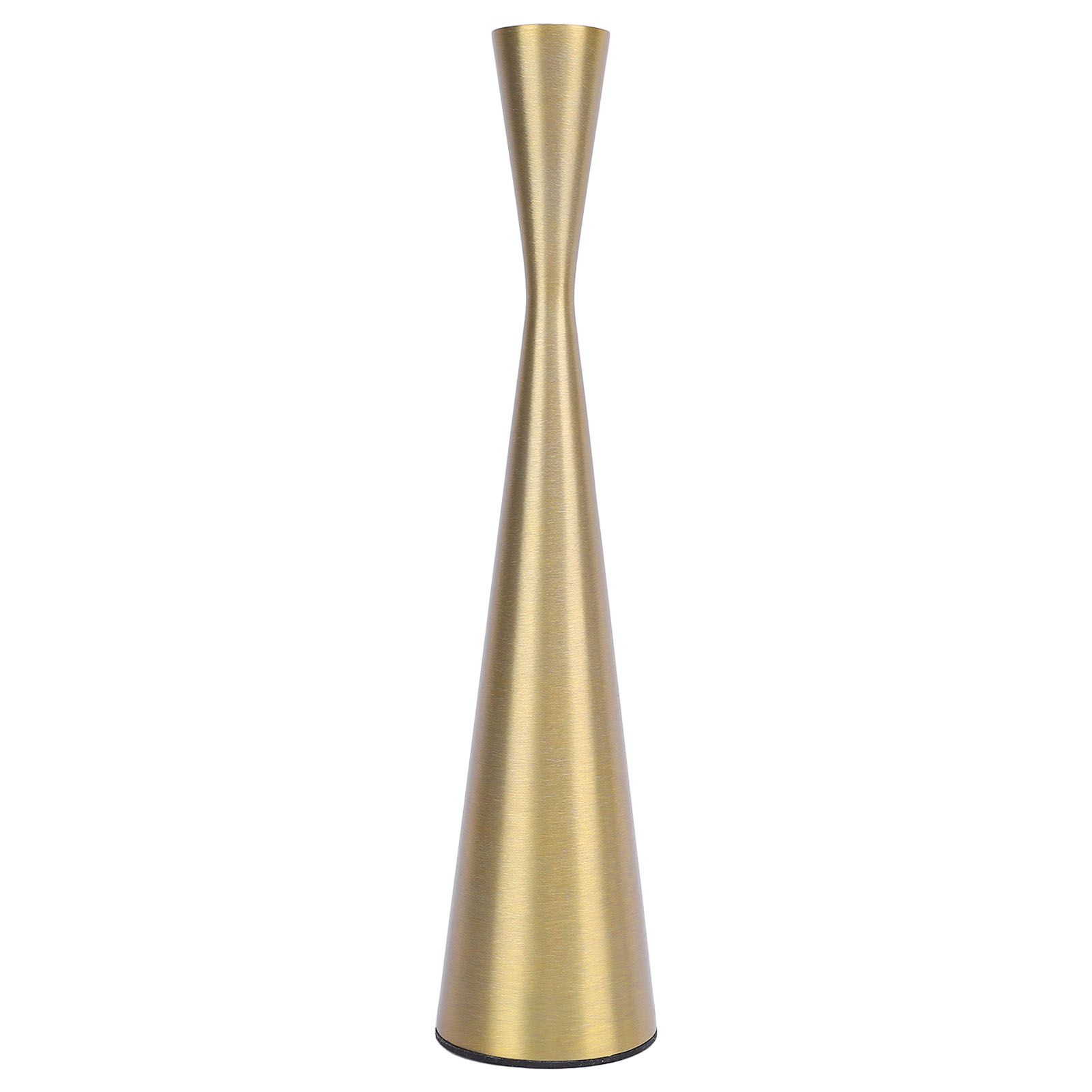 Geometric Candle Holder Aluminum Gold Taper Candlestick Holder Decor for 3cm — image 1