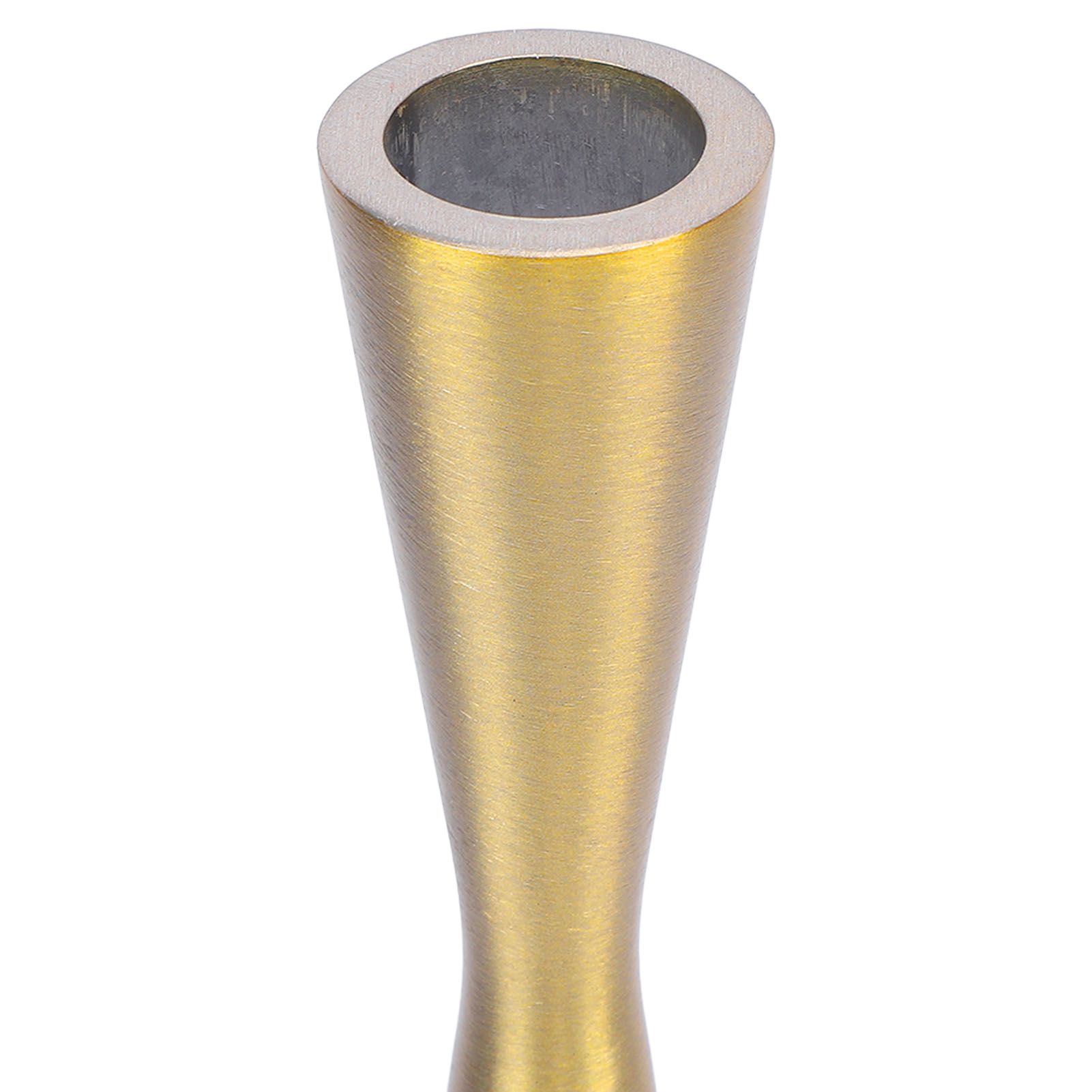 Geometric Candle Holder Aluminum Gold Taper Candlestick Holder Decor for 3cm view 5