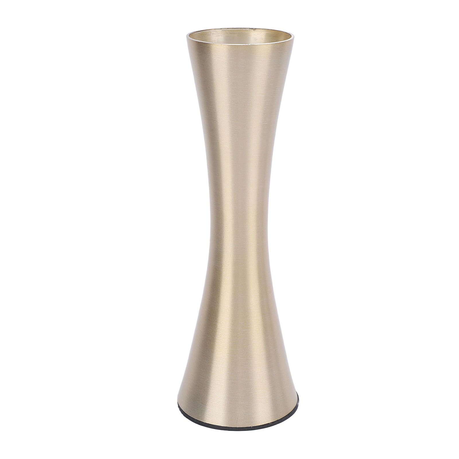 Tall Slim Flower Vase Elegant Gold Metal Vase Wedding Table Centerpiece view 3