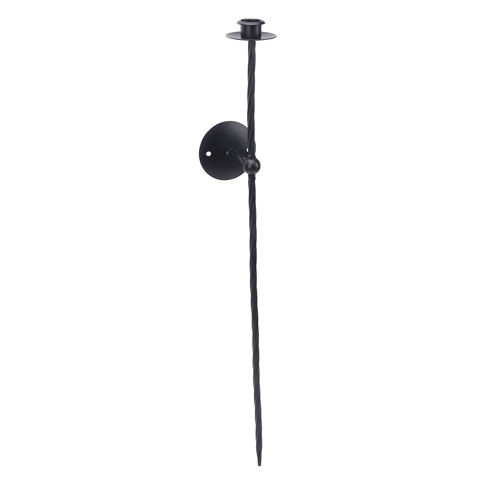 Wall Mount Candle Holder European Style Metal Spiral Candlestick Holder for
