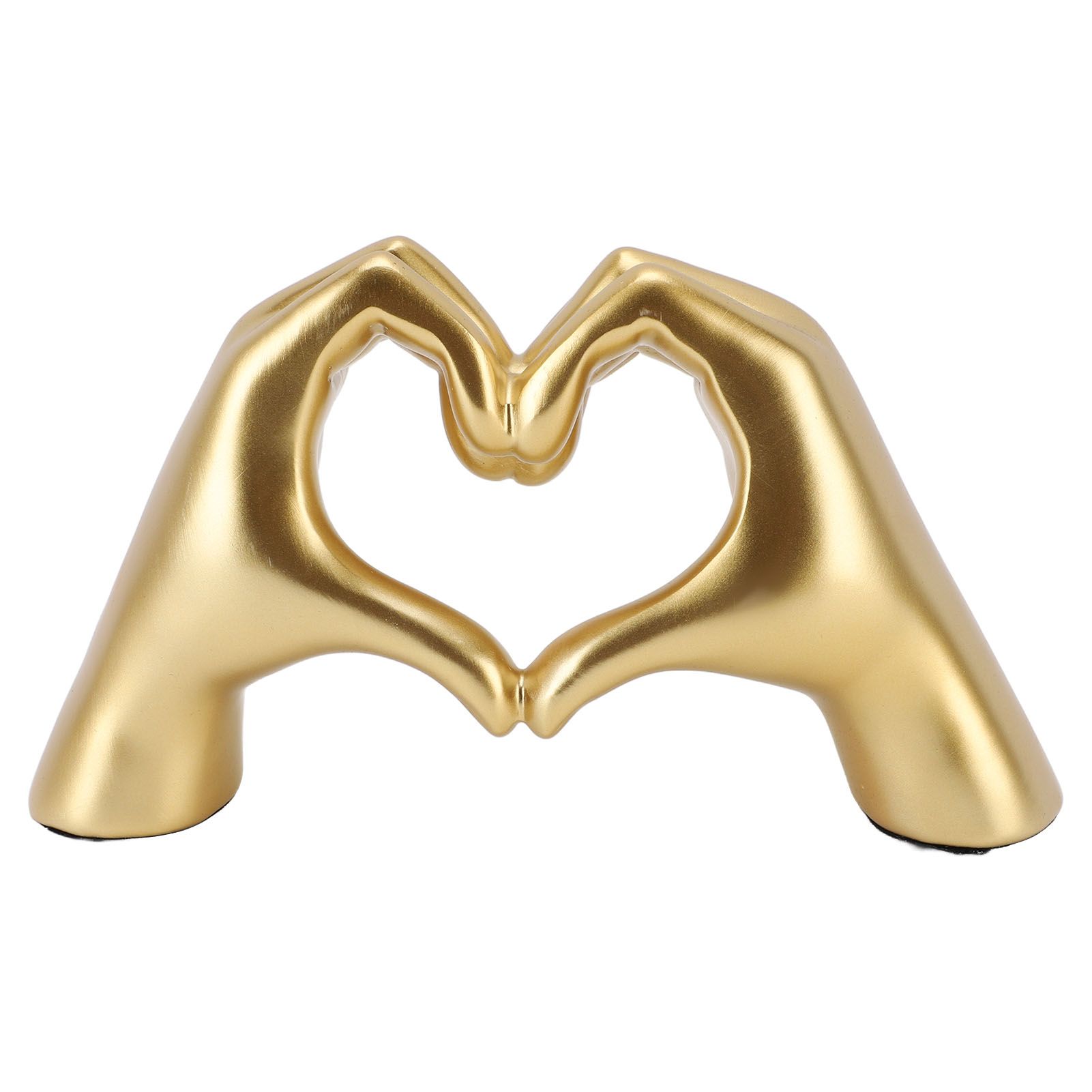 Heart Hands Sculpture Resin Aesthetic Gesture Decoration Modern Heart Sign view 3