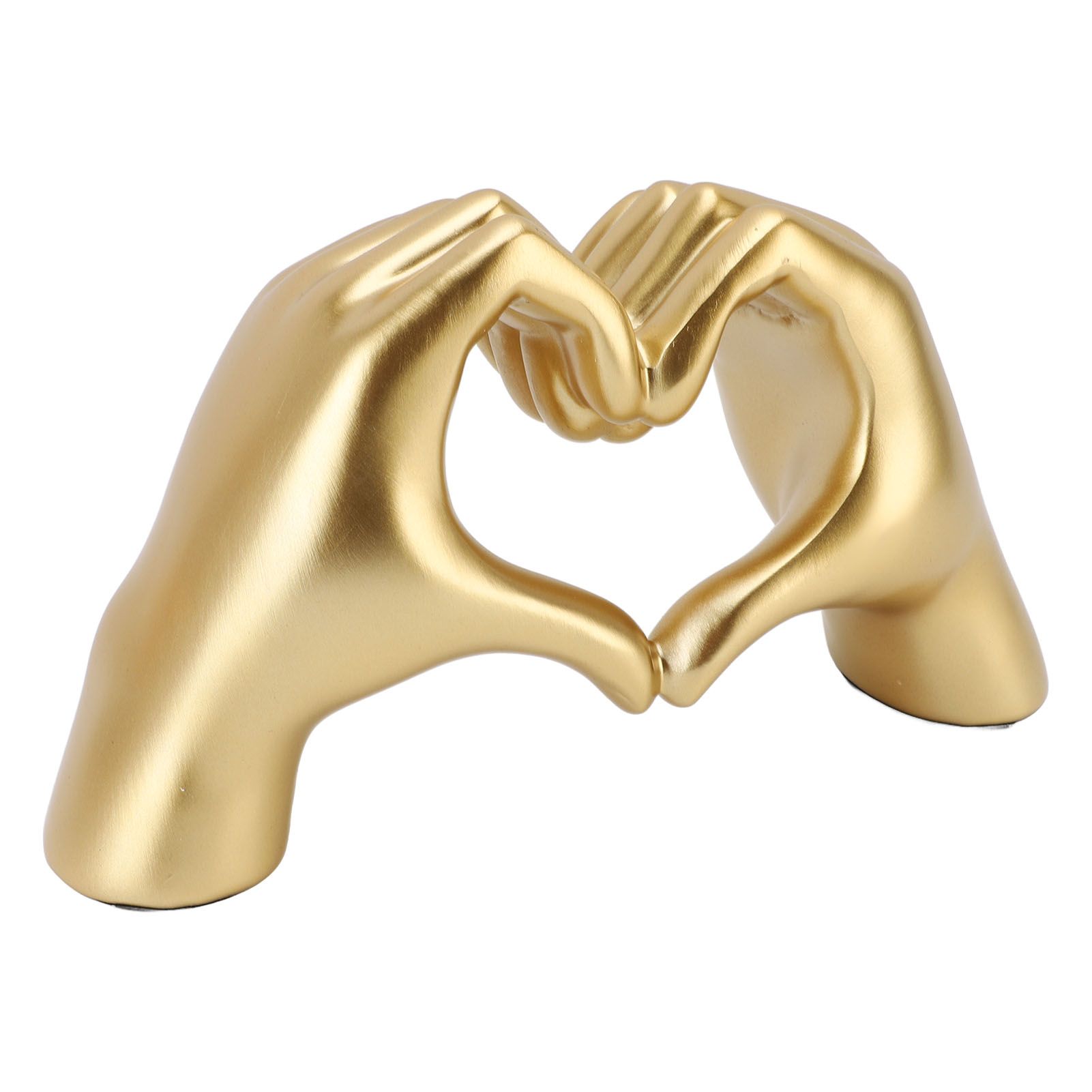 Heart Hands Sculpture Resin Aesthetic Gesture Decoration Modern Heart Sign view 4