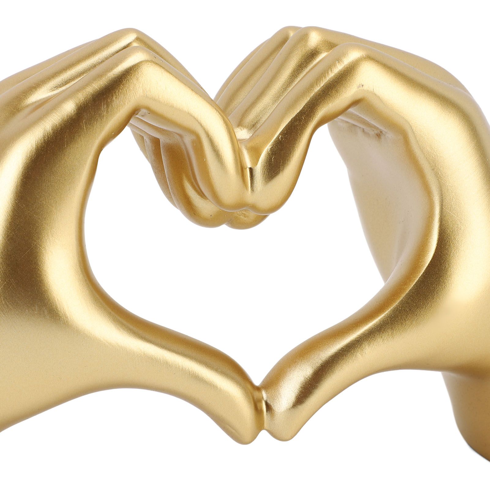 Heart Hands Sculpture Resin Aesthetic Gesture Decoration Modern Heart Sign view 7