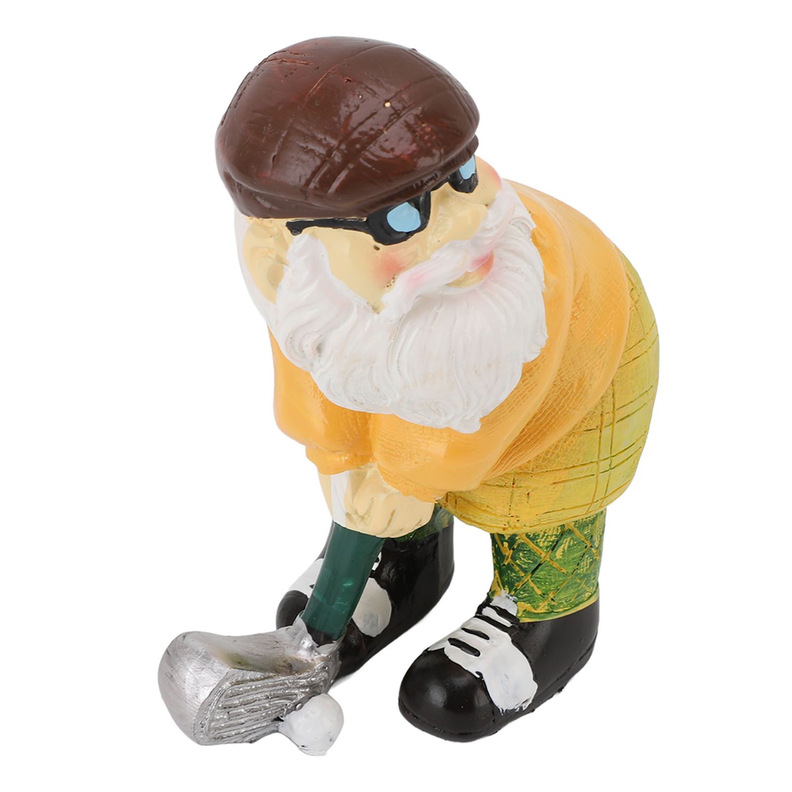 Garden Gnome Ornament Cute Vintage Resin Gnome Statue for Outdoor Yard Decoration view 4