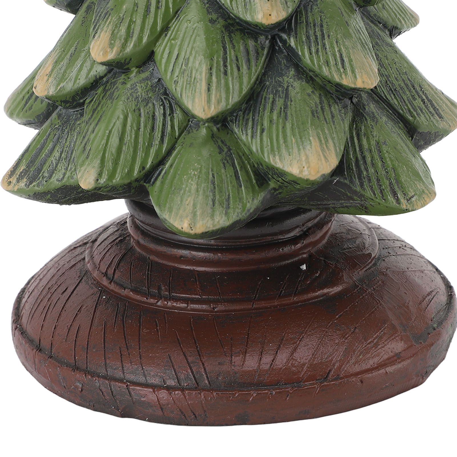 Resin Candle Holder Vintage Home Decor Pillar Xmas Tree Candle Stand Tealight view 5