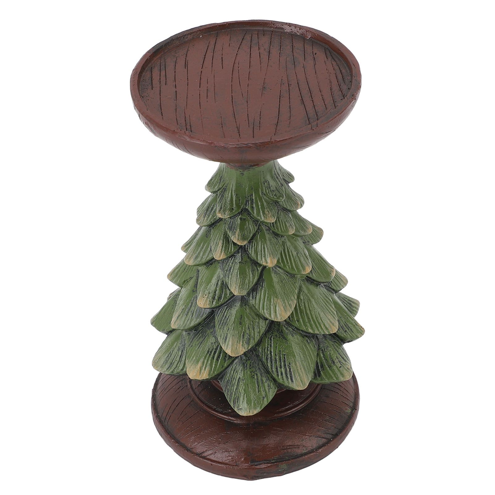 Resin Candle Holder Vintage Home Decor Pillar Xmas Tree Candle Stand Tealight view 11