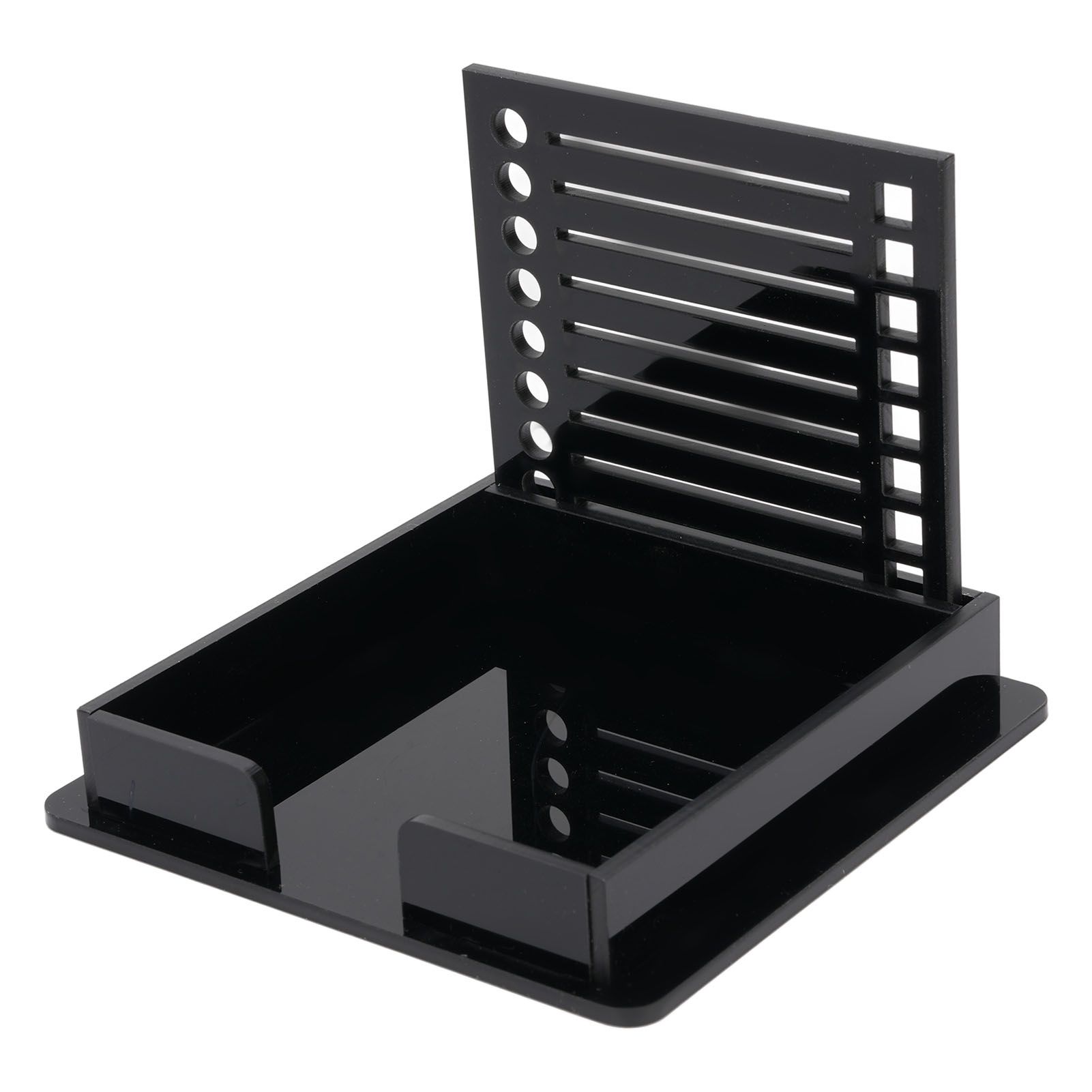 Sticky Note Holder ABS Memo Pad Organizer with Stencil for 3x3 Inch Note Pad