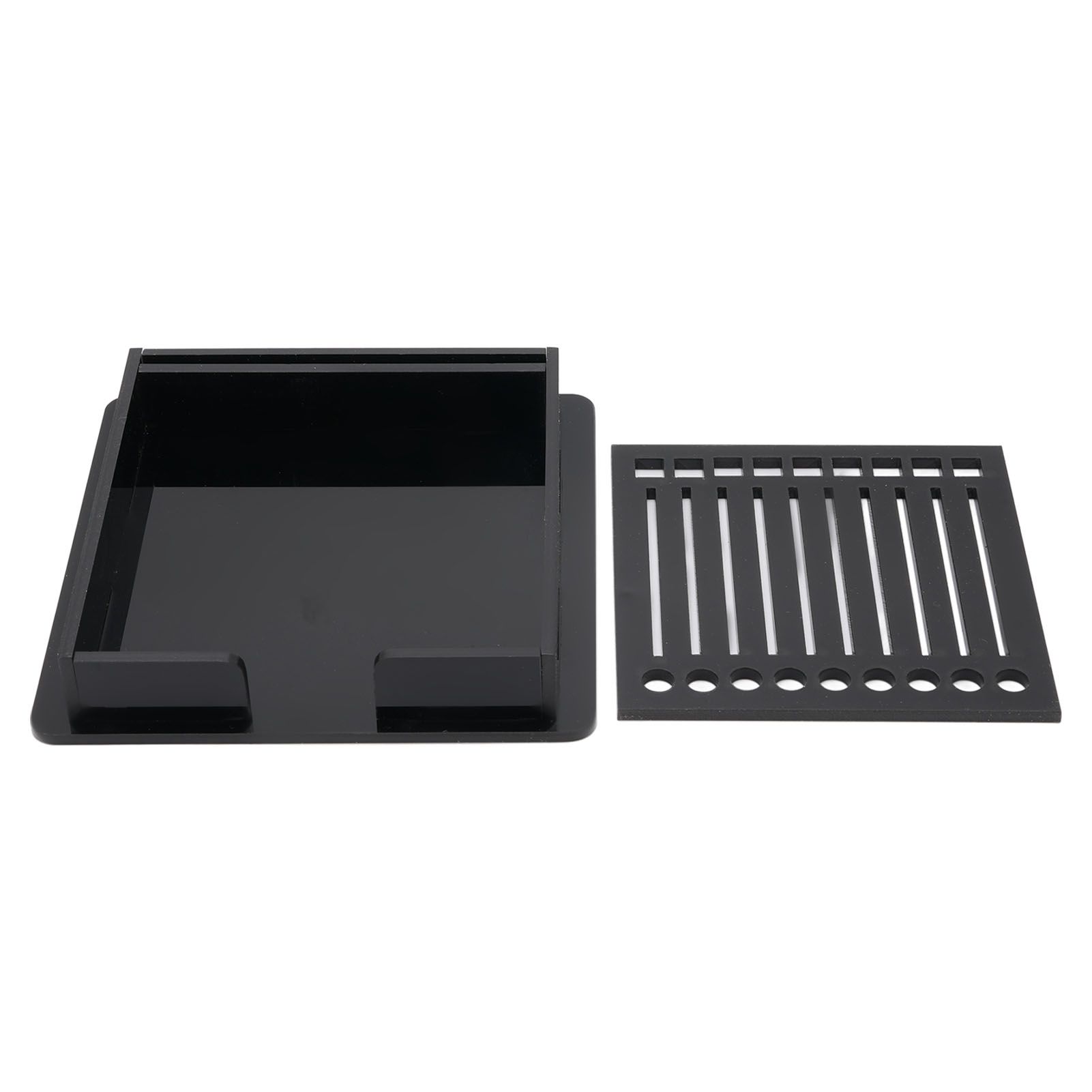 Sticky Note Holder ABS Memo Pad Organizer with Stencil for 3x3 Inch Note Pad view 3