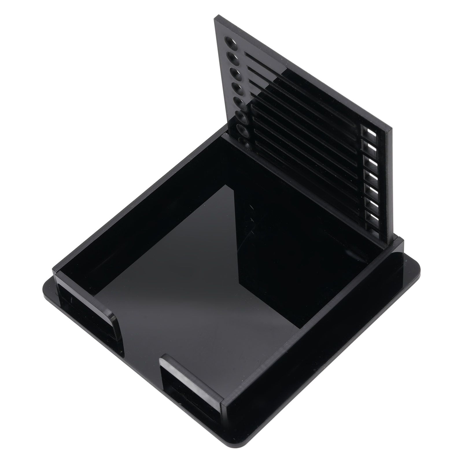 Sticky Note Holder ABS Memo Pad Organizer with Stencil for 3x3 Inch Note Pad view 8