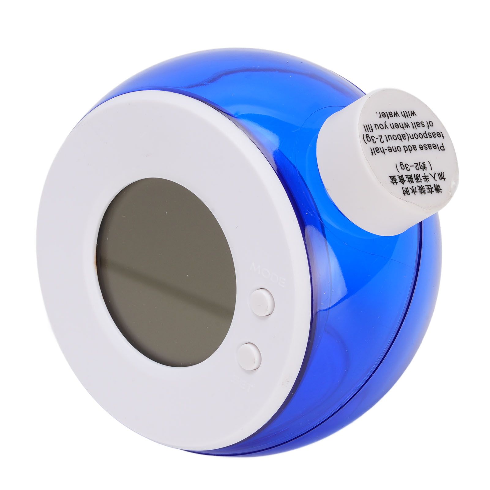 Water Powered LED Digital Alarm Clock Quiet Water Energy Clock for Nightstand view 6