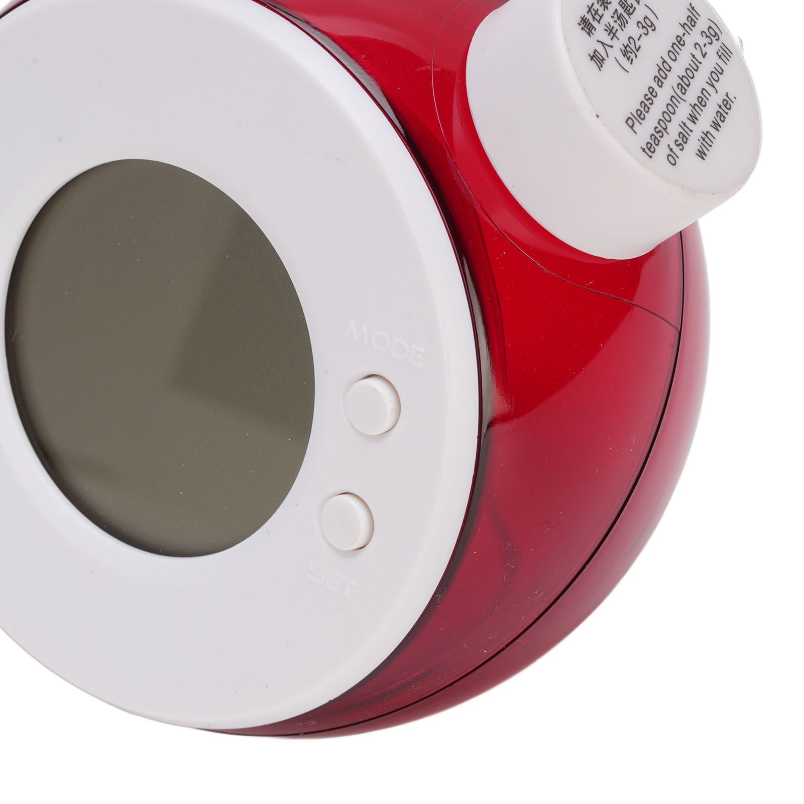 Water Powered LED Digital Alarm Clock Quiet Water Energy Clock for Nightstand view 2