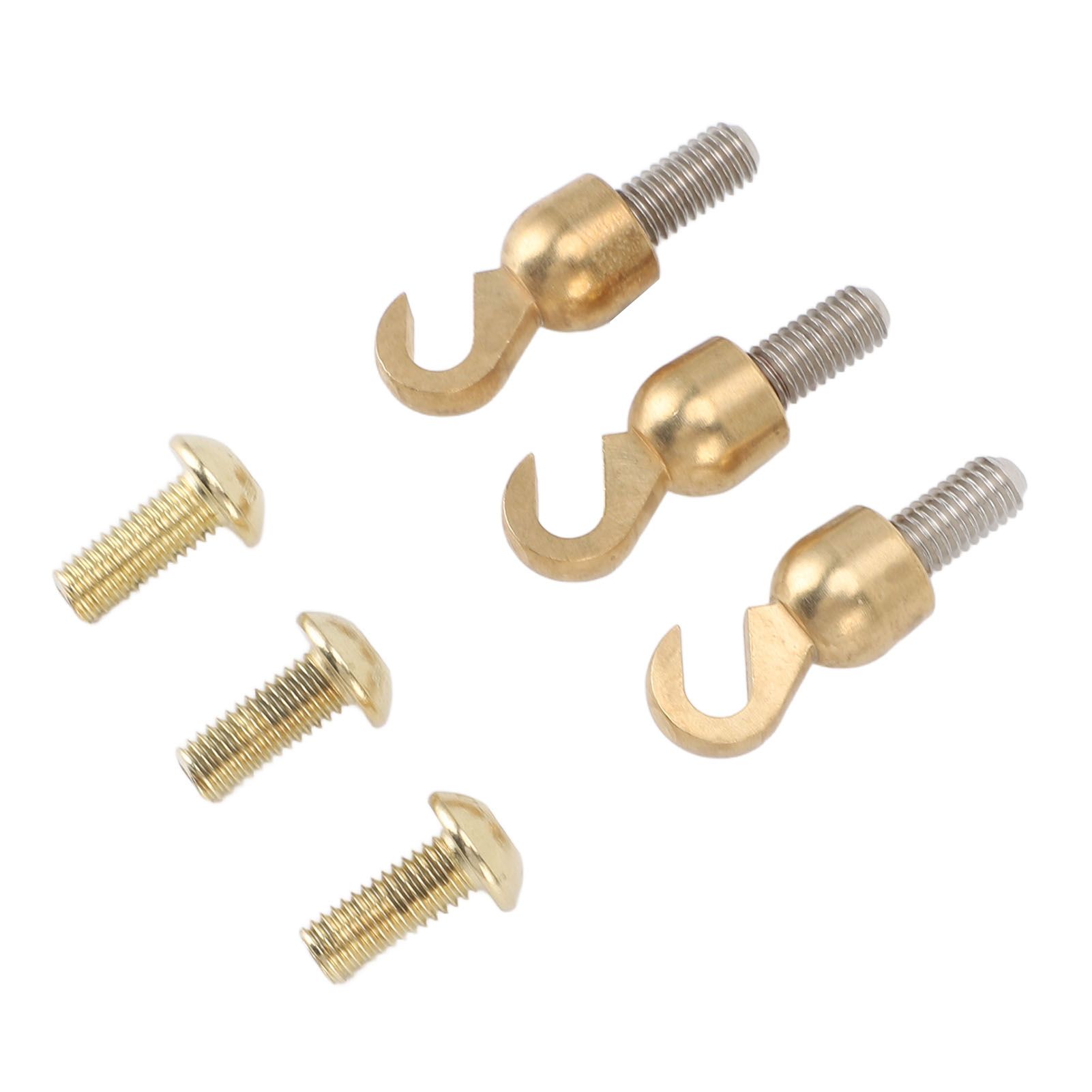 3 Sets Clock Weight Shell Hook Set Brass Shell Open Hook and Bolt for Older view 6