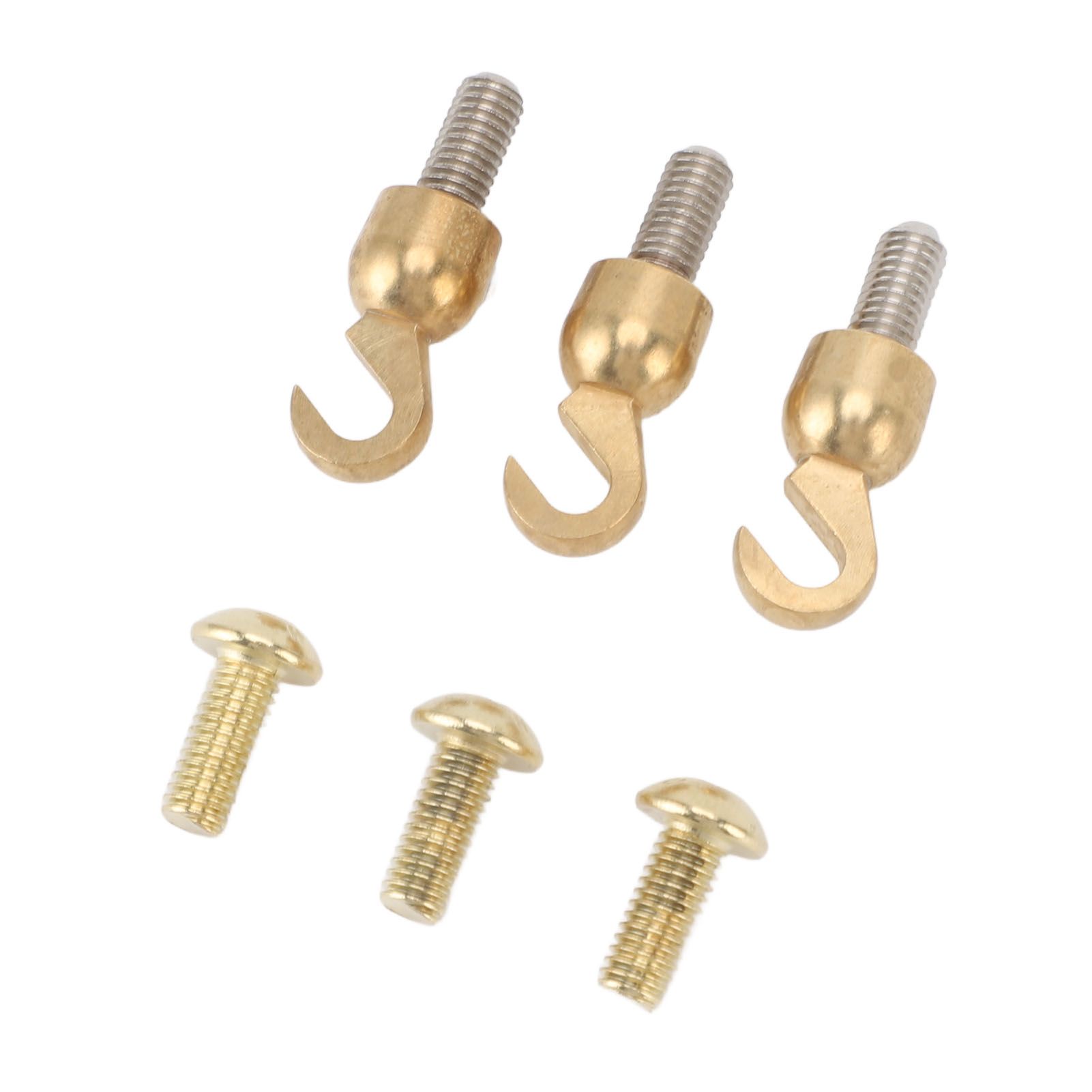 3 Sets Clock Weight Shell Hook Set Brass Shell Open Hook and Bolt for Older view 7