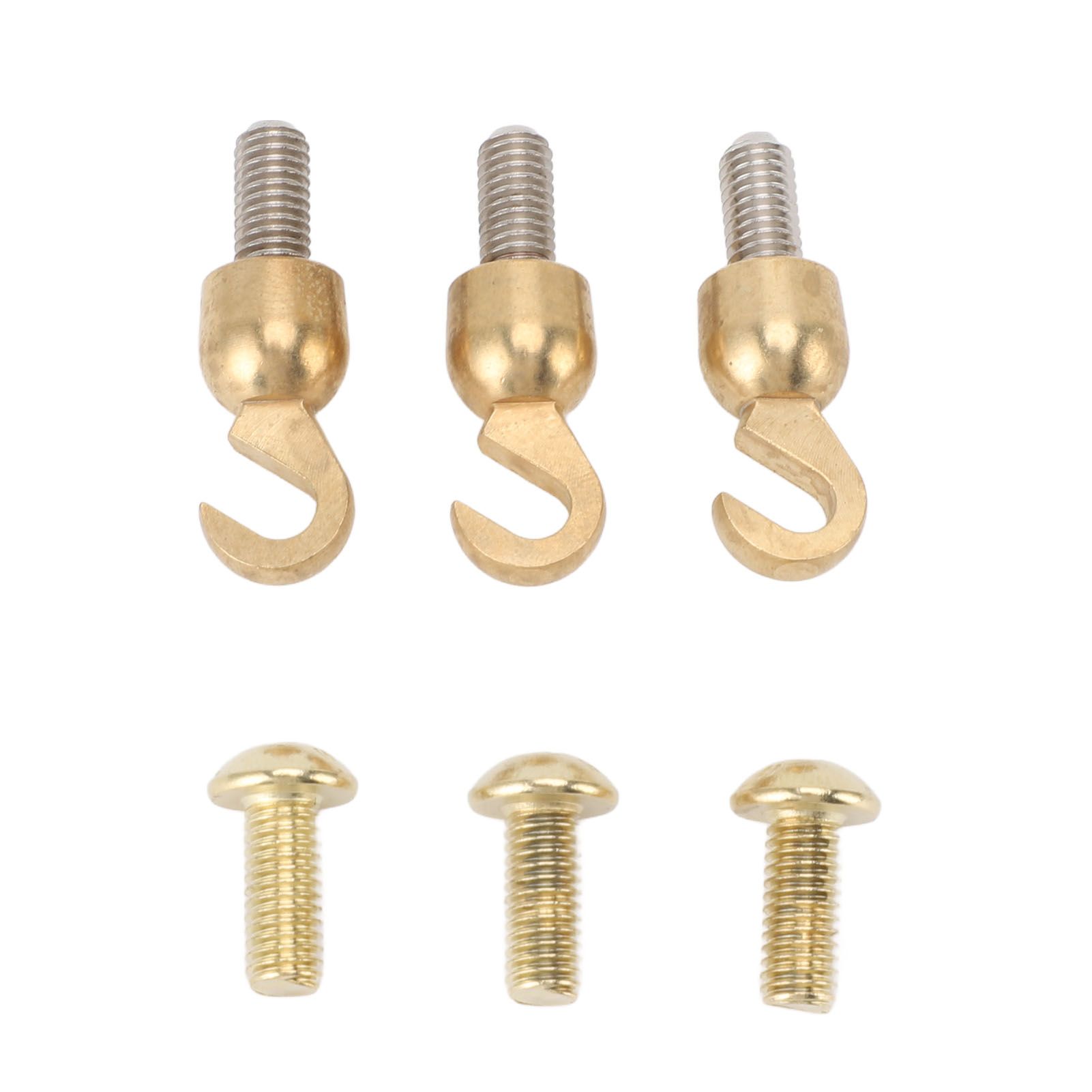 3 Sets Clock Weight Shell Hook Set Brass Shell Open Hook and Bolt for Older view 8