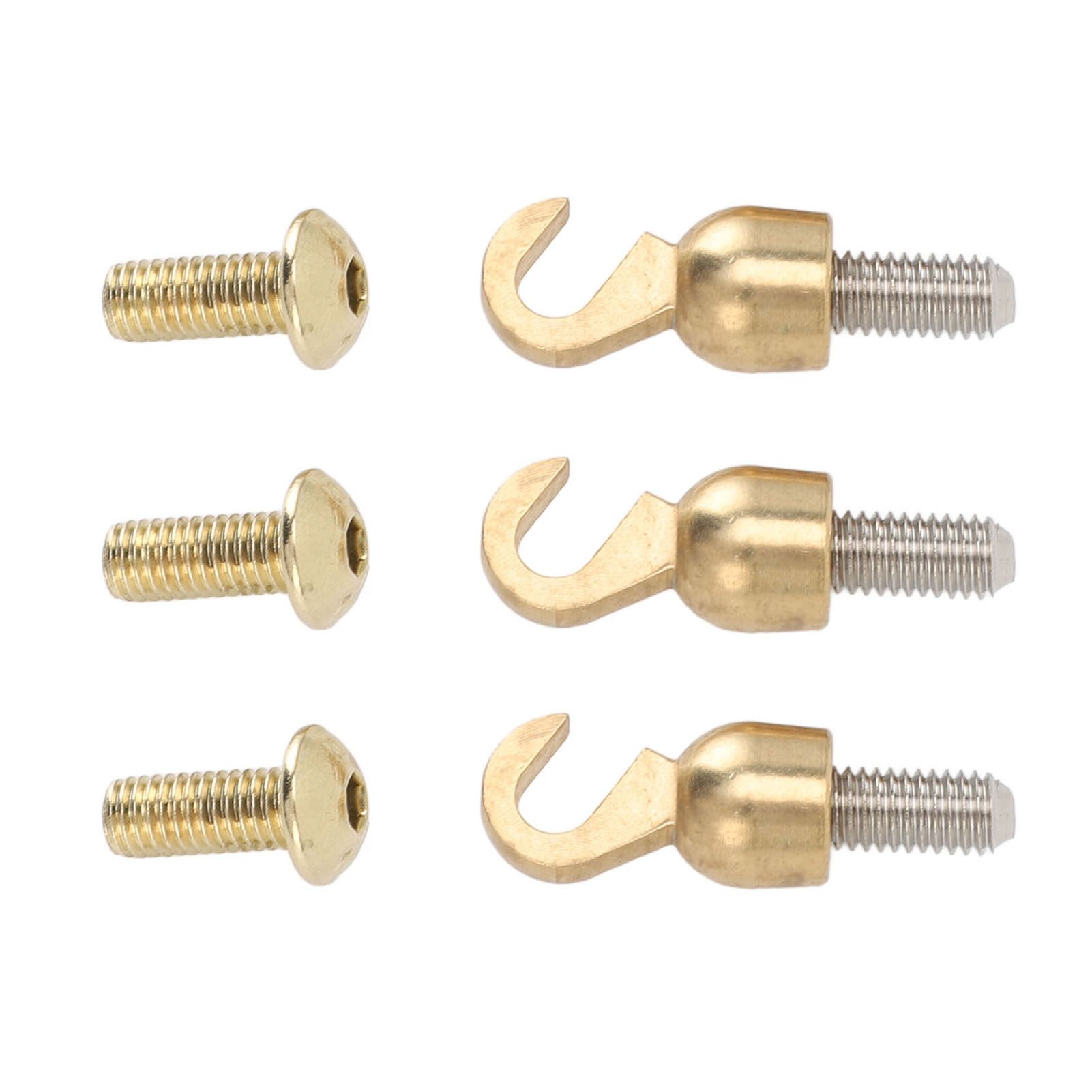 3 Sets Clock Weight Shell Hook Set Brass Shell Open Hook and Bolt for Older view 11