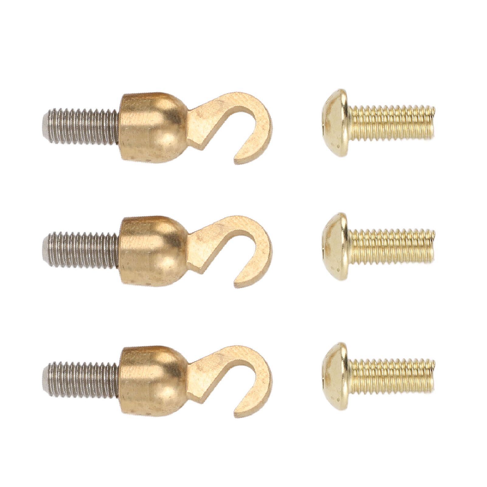 3 Sets Clock Weight Shell Hook Set Brass Shell Open Hook and Bolt for Older view 12