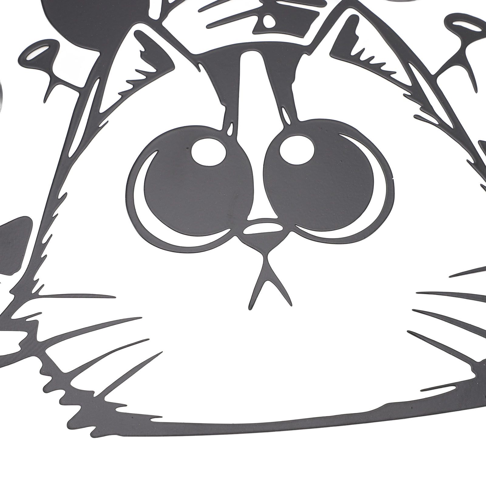 Cat Metal Wall Art Decor Iron Cute Cat Minimalist Wall Hanging Sculpture for view 2