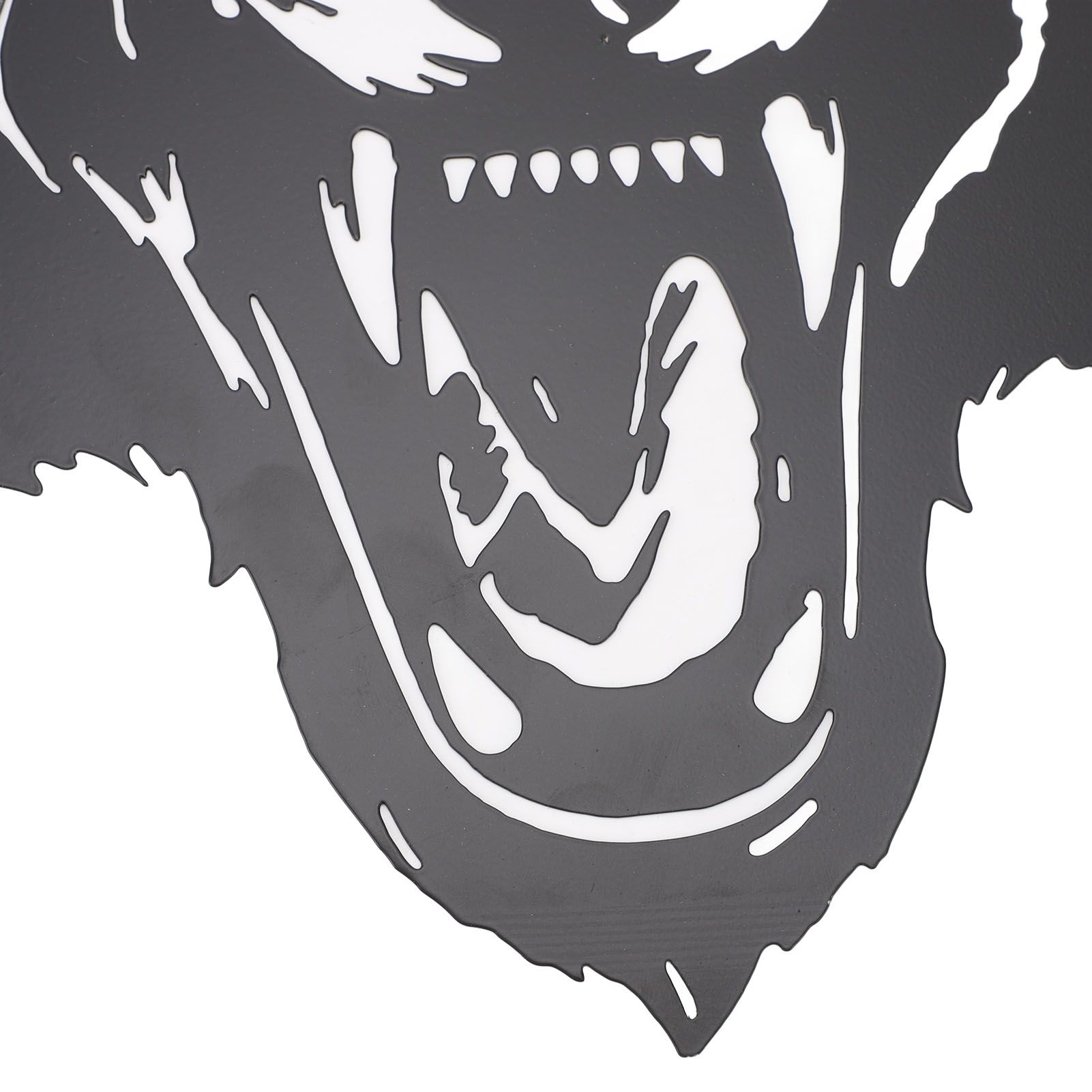 Fierce Wolf Head Wall Art Wrought Iron Roaring Wolf Wall Hanging Decoration view 7