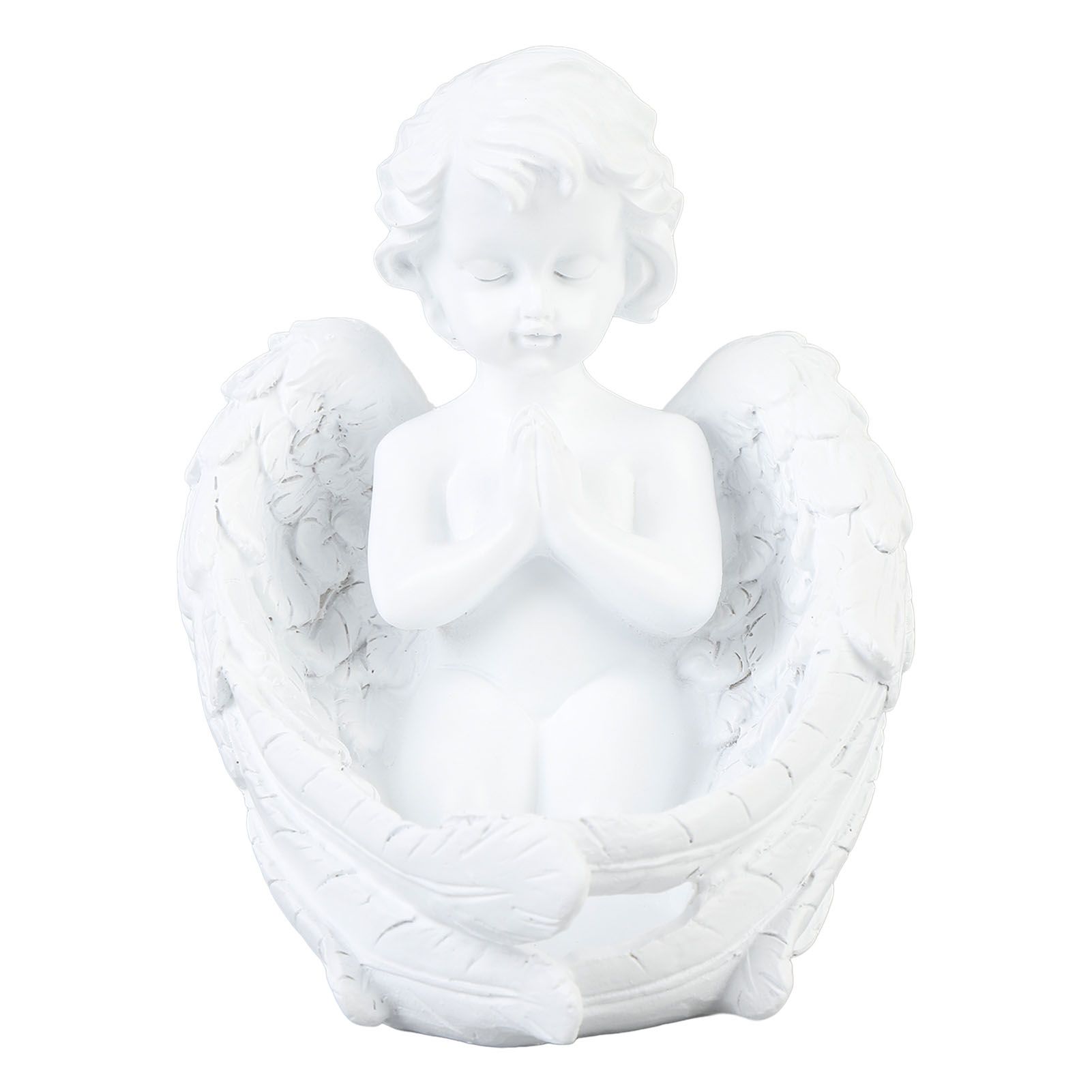 Candle Holder Ornament Cute Vintage Praying Figurine Desktop Statue for Living view 3