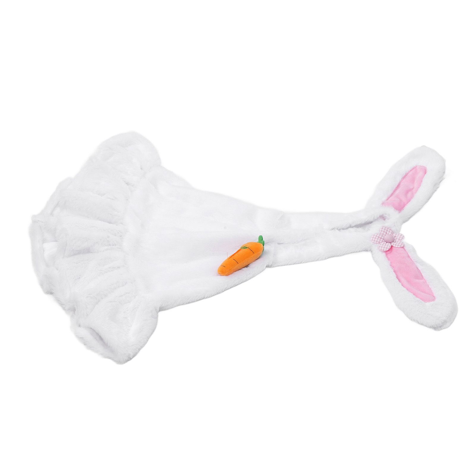 Lawn Goose Clothing Plush Cute Long Ear Easter Bunny Outfit for Goose White Rosy view 8