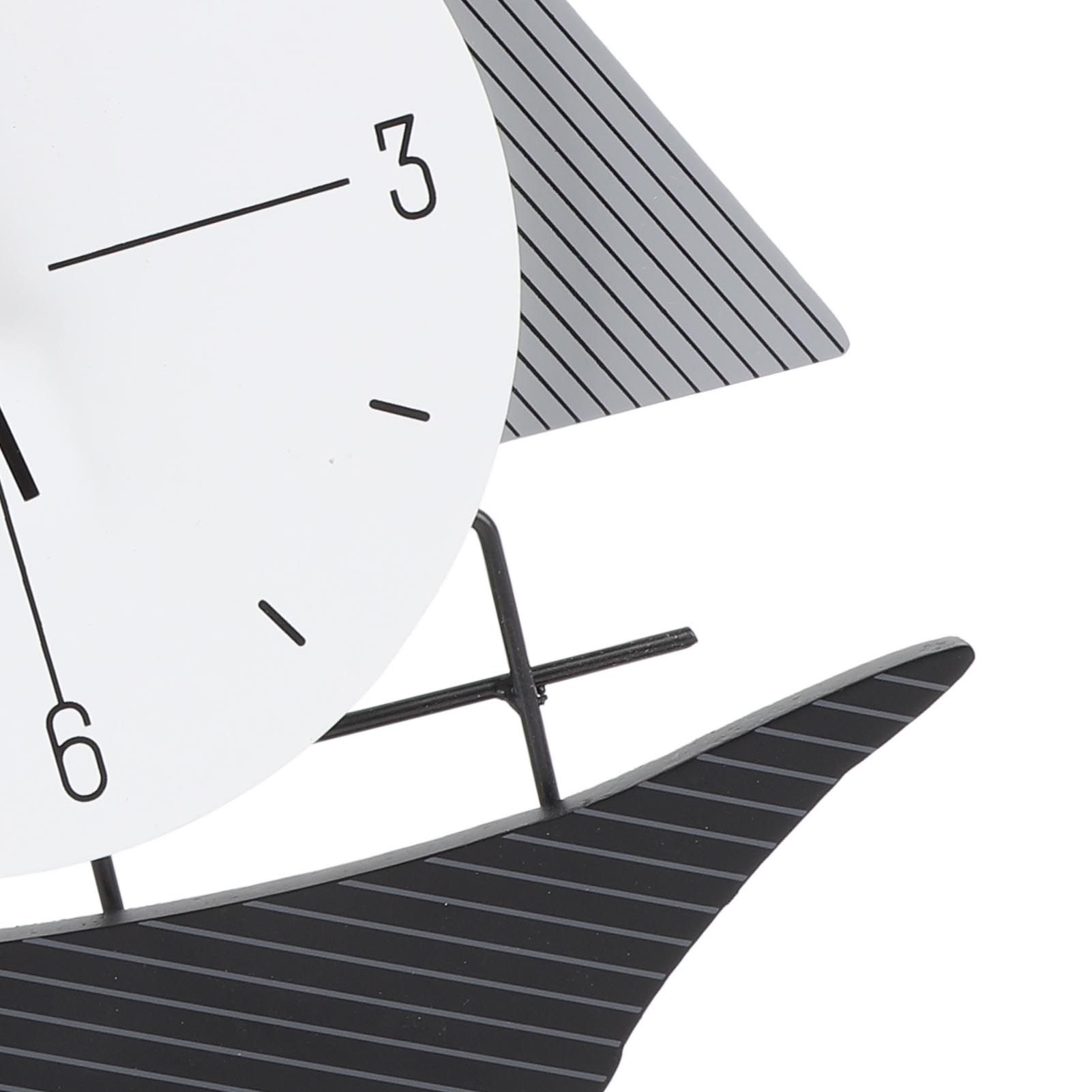 Wall Clock Modern Simple Quiet Sailboat Clock for Home Living Room Dining Room view 7